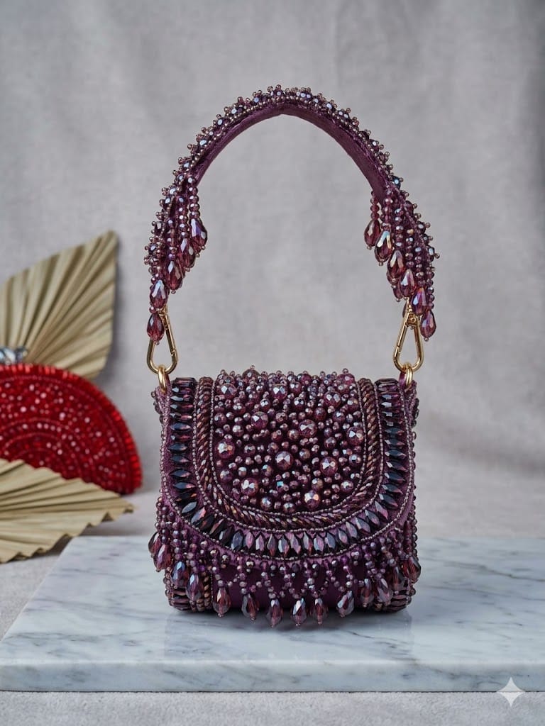 VRPS Flap Bag | Handcrafted Ethnic Bag | SWIS-4678 | Additional Angle