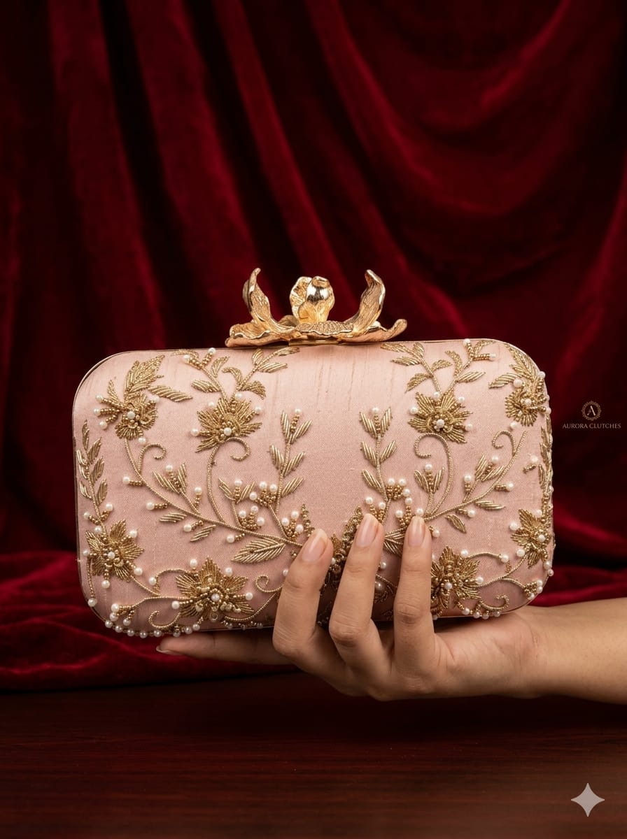 VRPS Embroidered Clutch | Handcrafted Ethnic Bag | SWIS-4691
