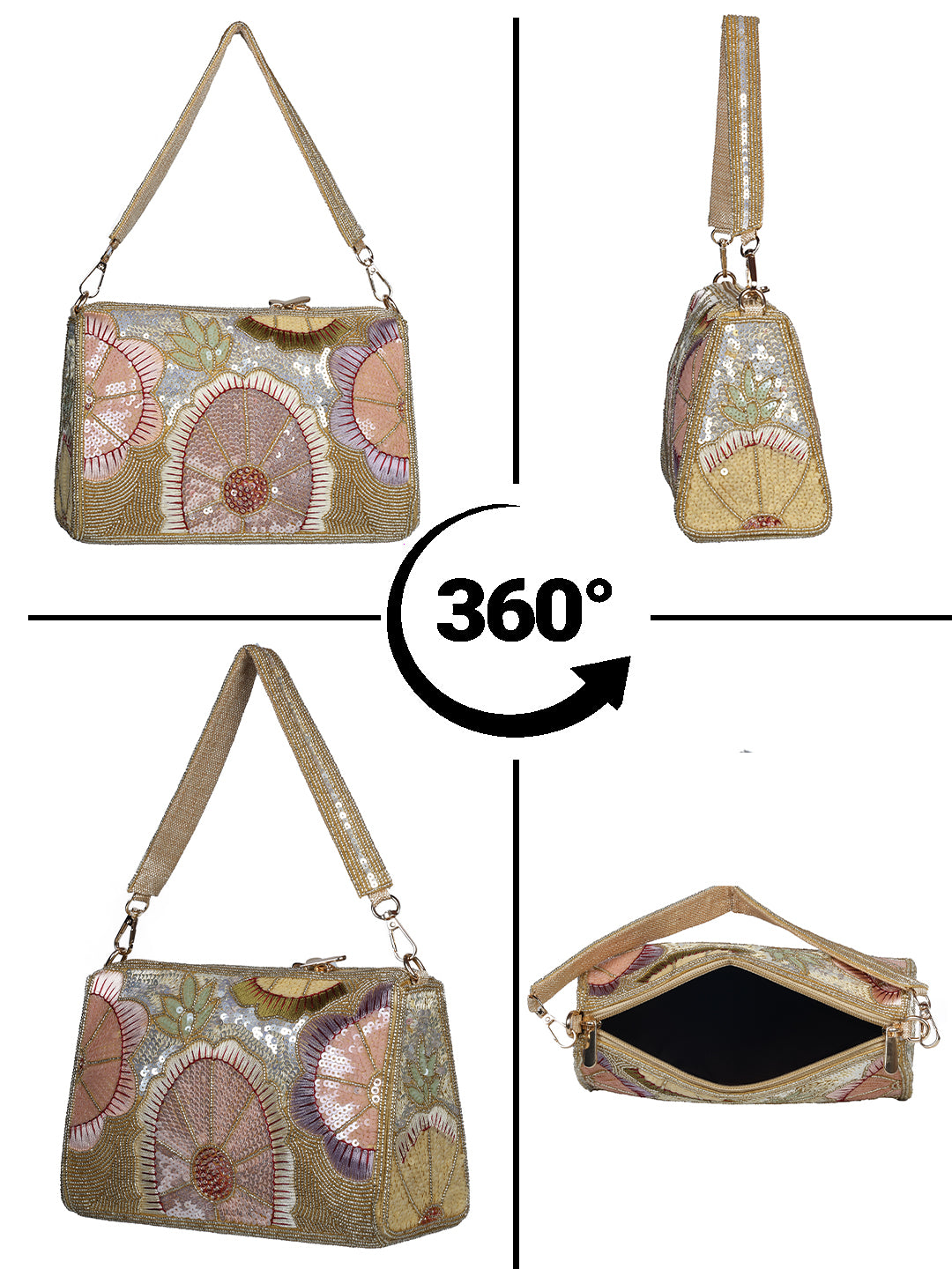 VRPS Flap Bag | Handcrafted Ethnic Bag | SWIS-2617 | Additional Angle