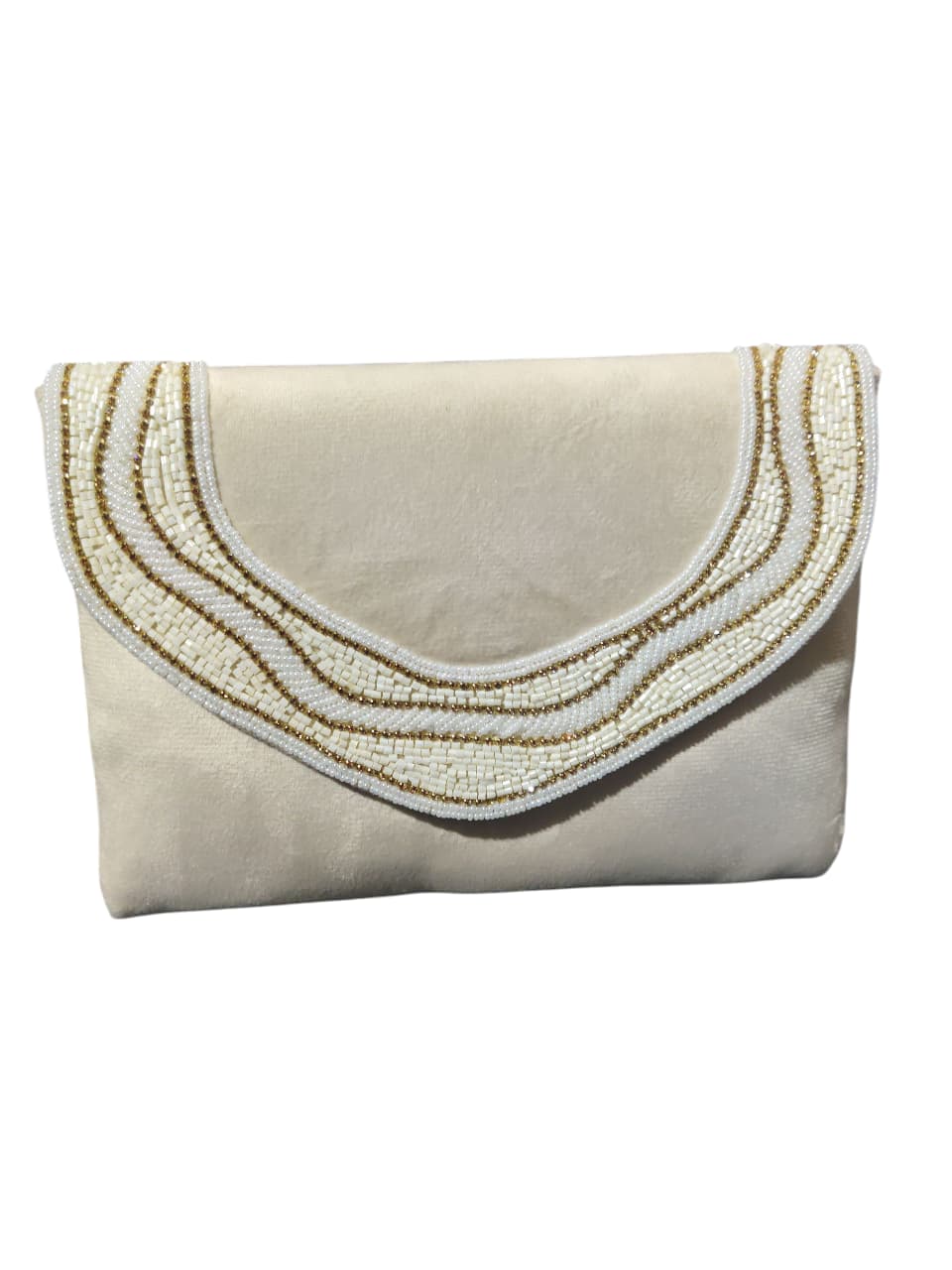 Beige Flap Bag