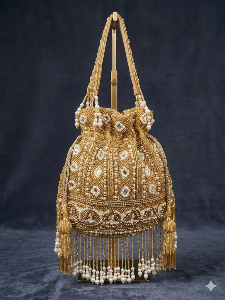 VRPS Potli Bag | Handcrafted Ethnic Bag | SWIS-4718 | Additional Angle