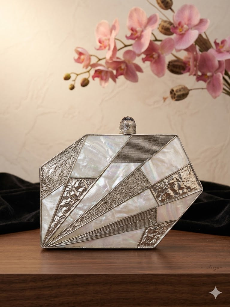 VRPS MOP Clutch | Handcrafted Ethnic Bag | SWIS-4726 | Additional Angle