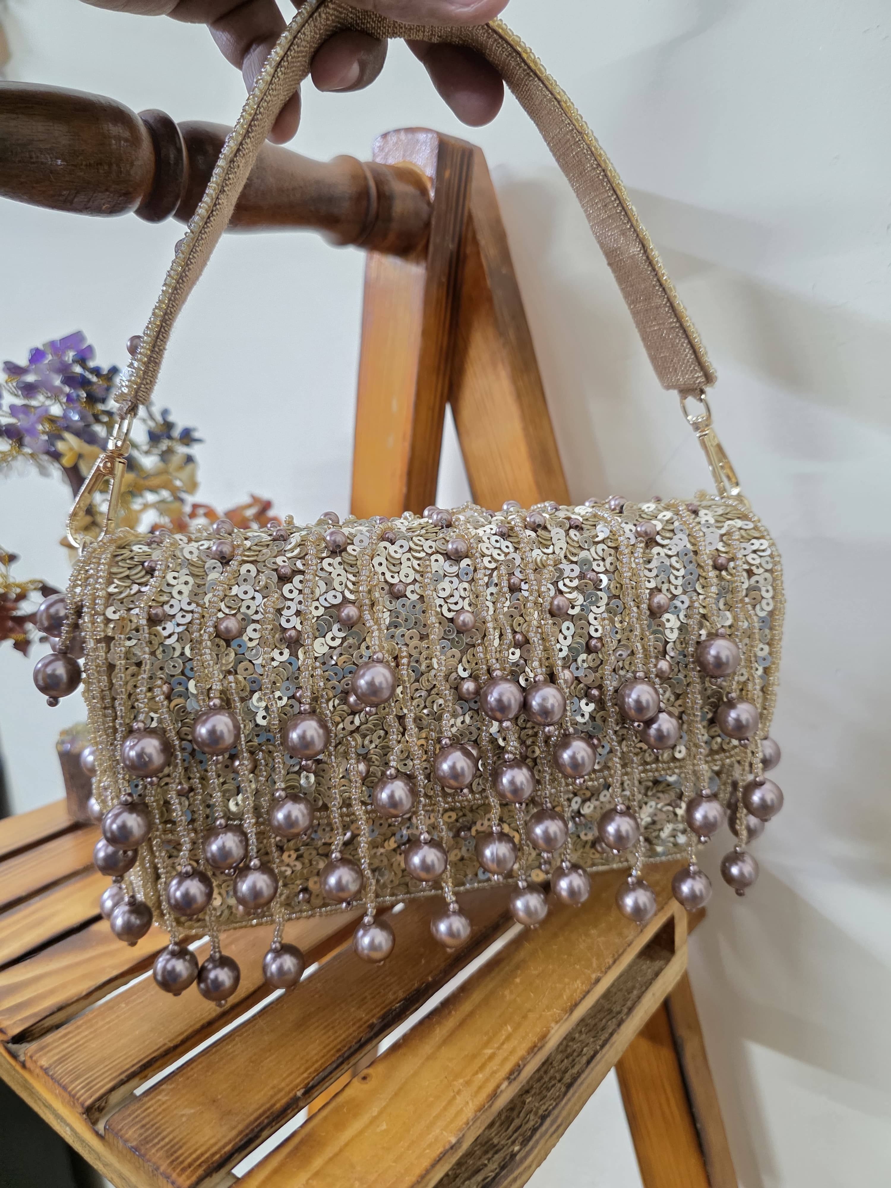 Pearl Flap Bag