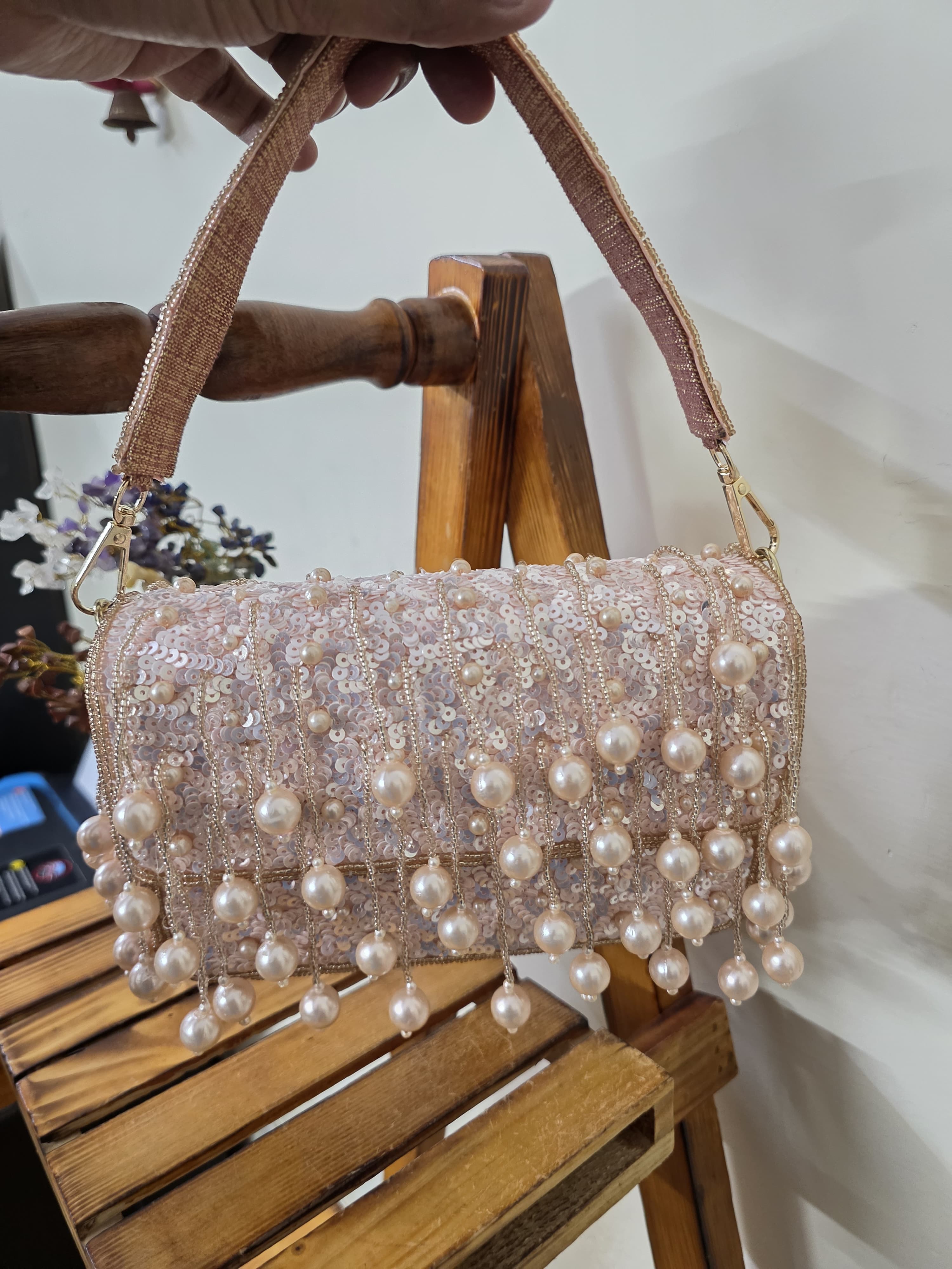 Pearl Flap Bag