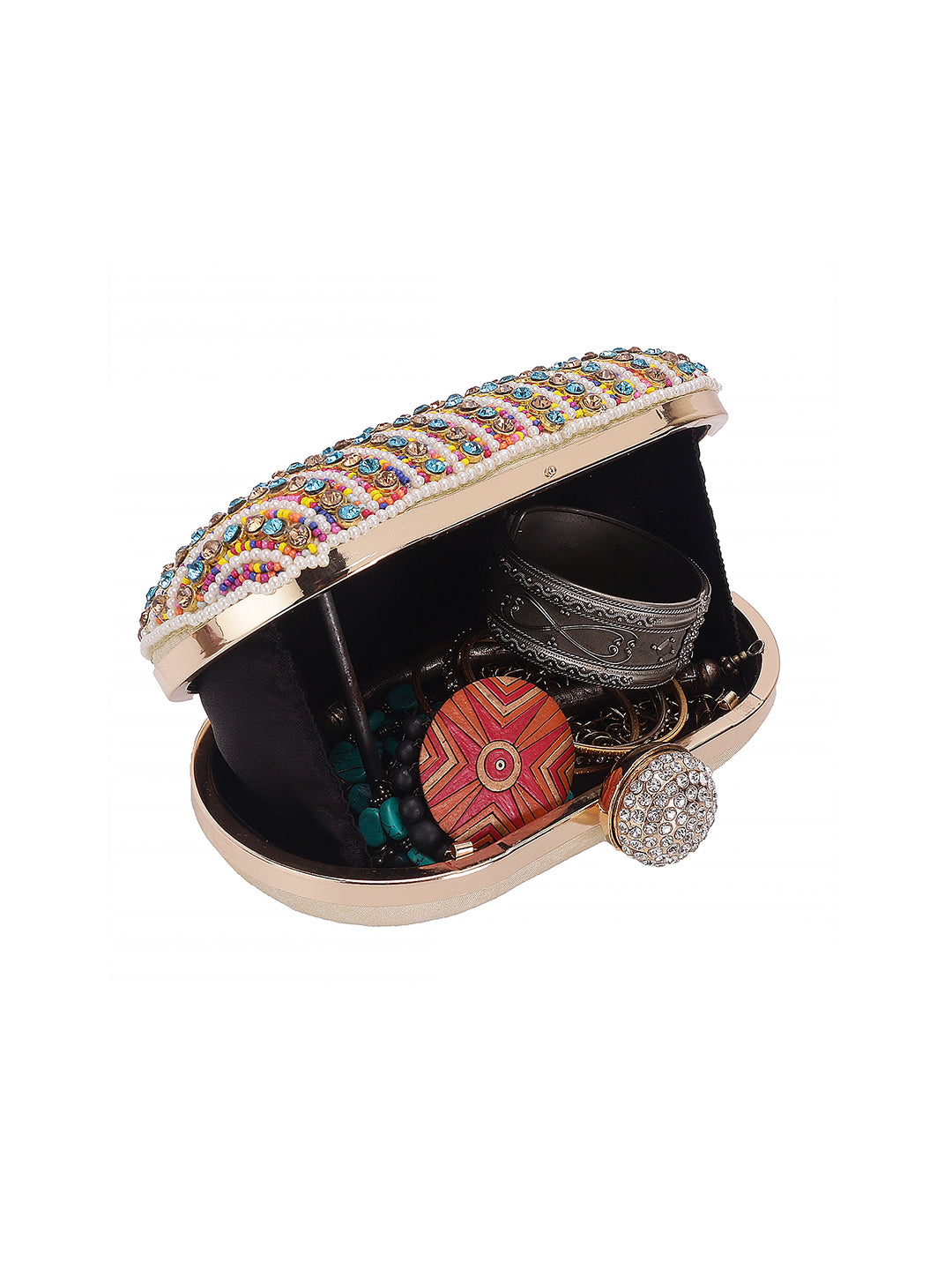 VRPS Embroidered Clutch | Handcrafted Ethnic Bag | SWIS-499 | Additional Angle