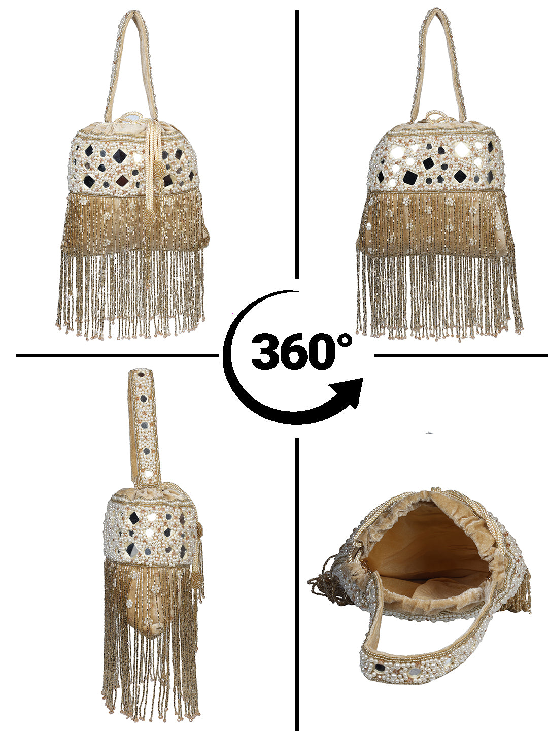 VRPS Potli Bag | Handcrafted Ethnic Bag | SWIS-2268 | Additional Angle
