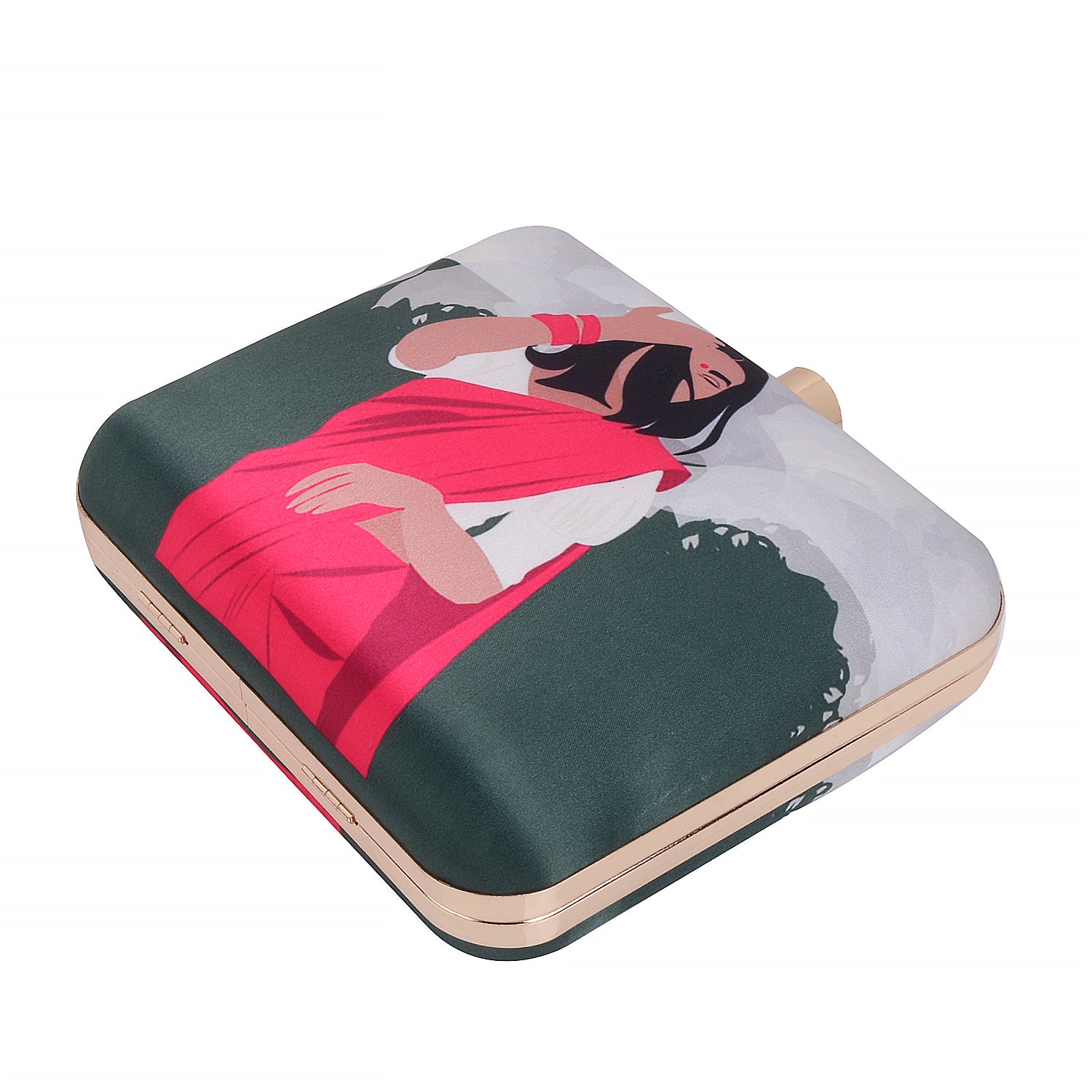 Stylish Printed box clutch for girls and women