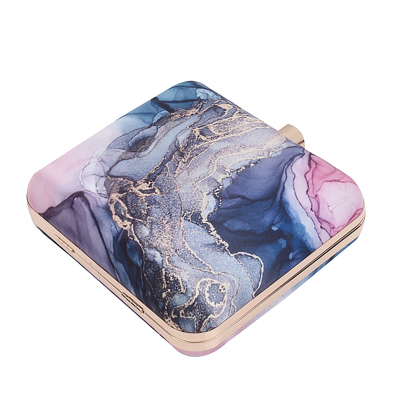 Abstract Printed Design Box Clutch For Girls Nd Women