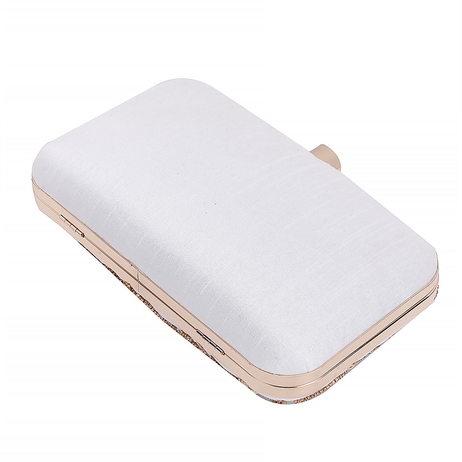 Embroidered Box Clutch For Casual Use