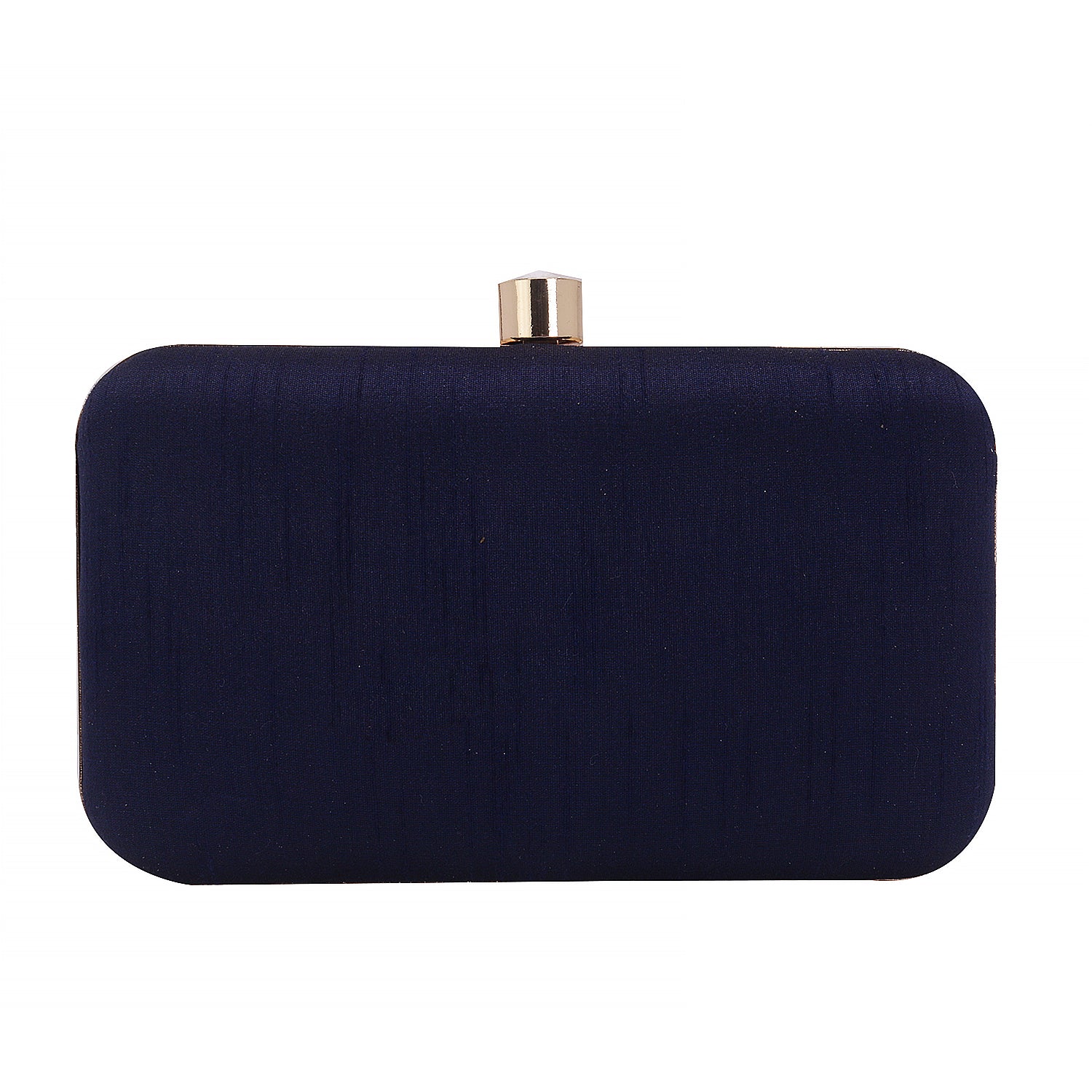 stylish blue embroidered clutch