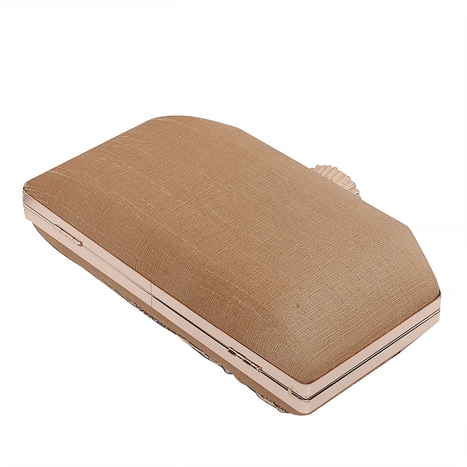 Embroidered Box Clutch For Casual Use