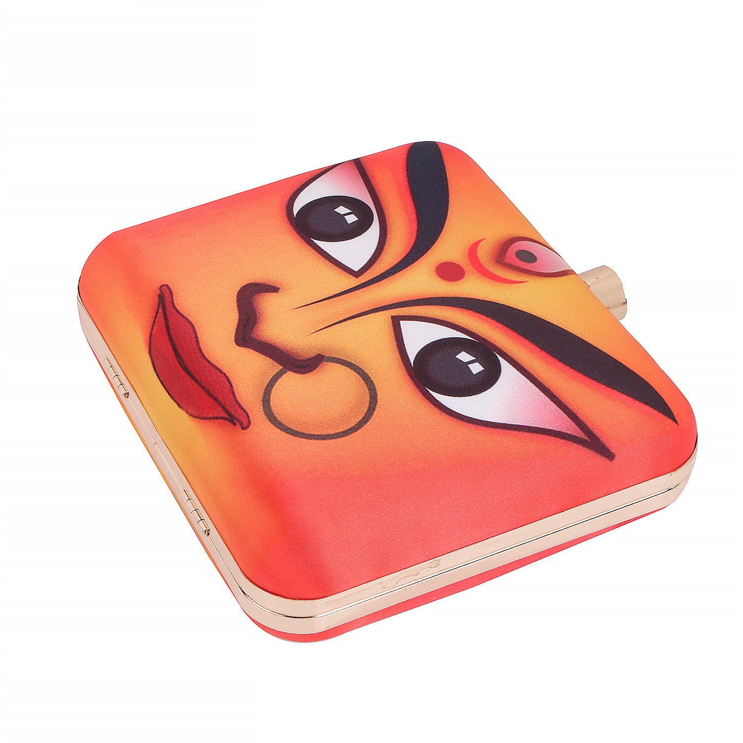 3D digital print box clutch