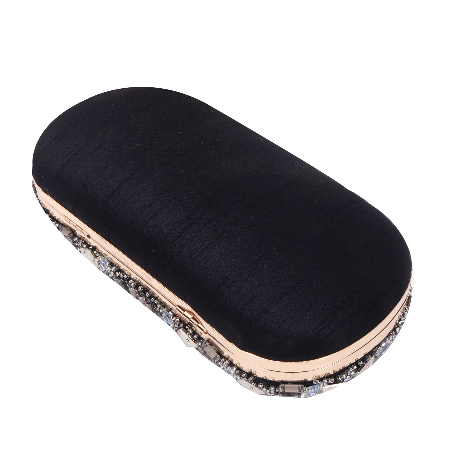 Embroidered Box Clutch For Casual Use
