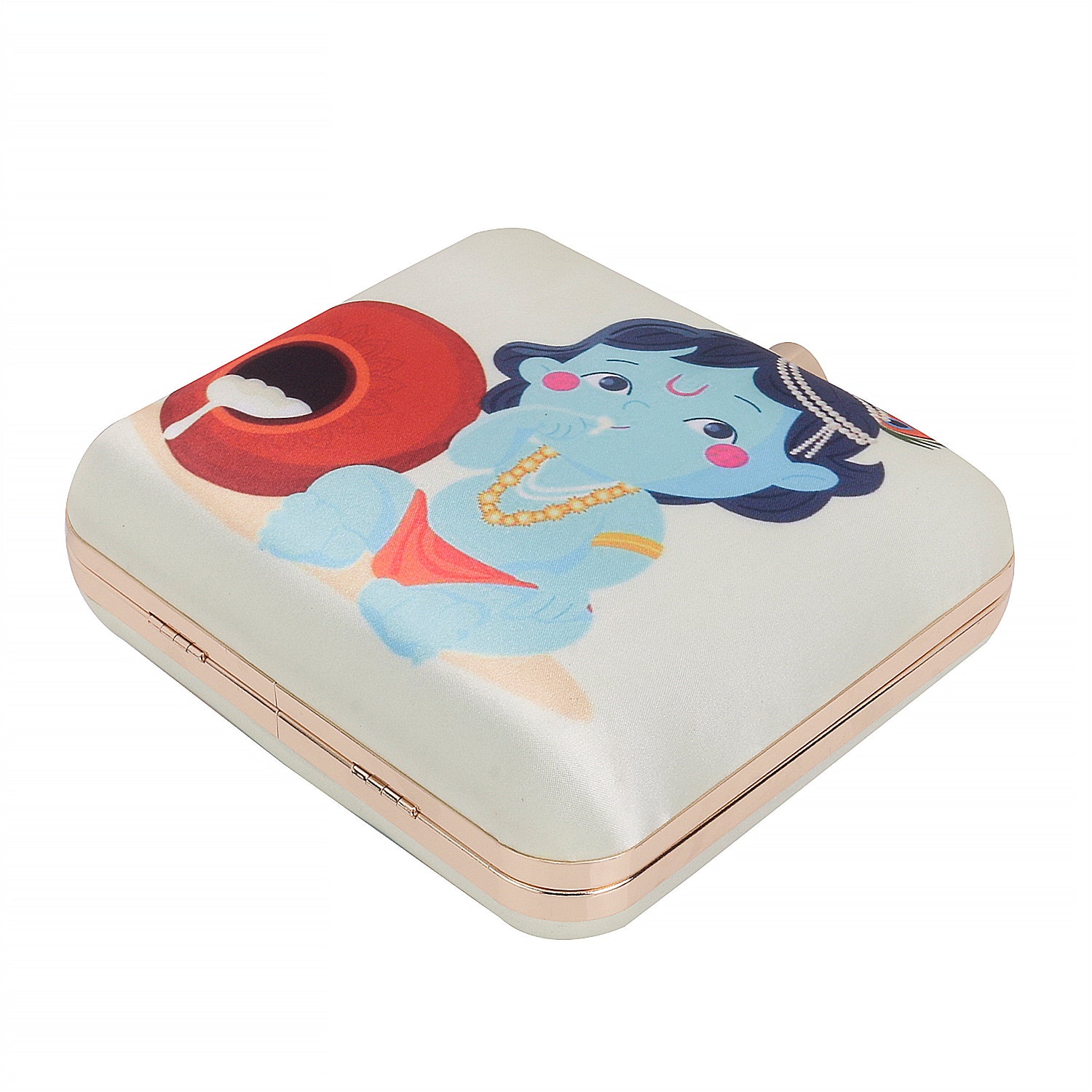 Swisni lord krishna printed clutch