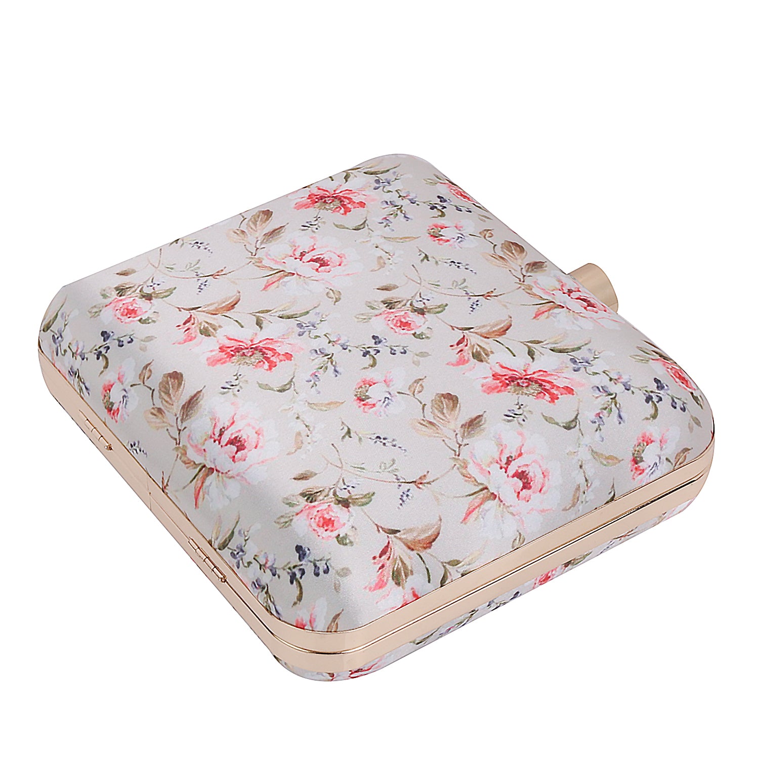 Floral Printed Casual Box Clutch
