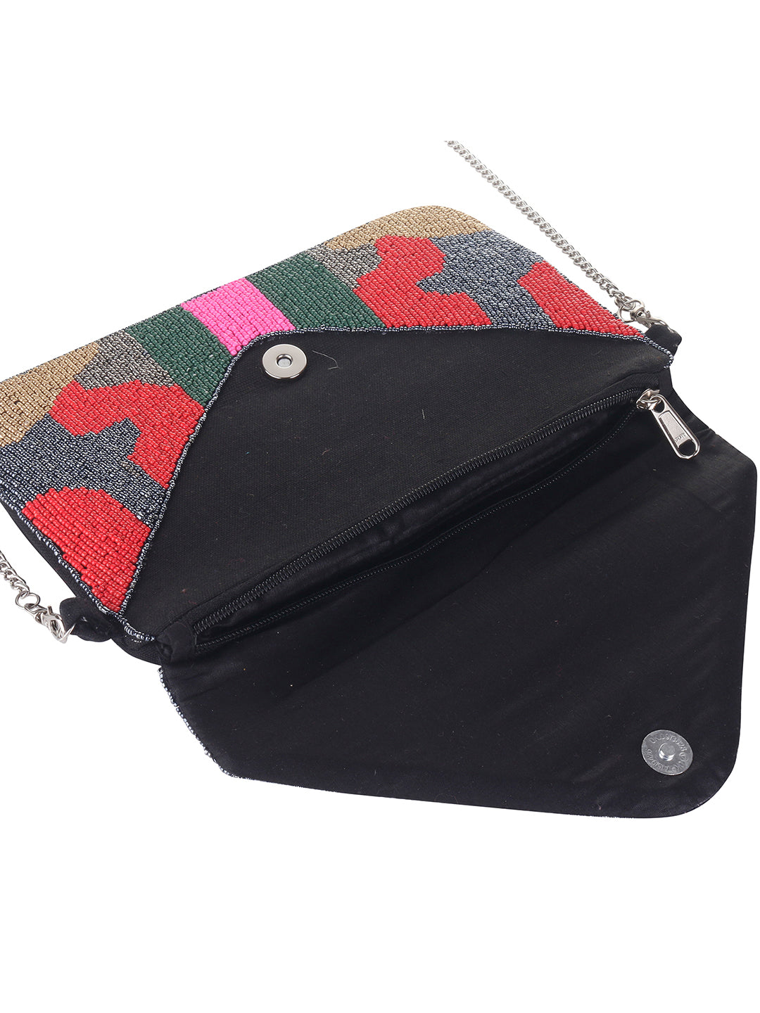 VRPS Beaded Clutch | Handcrafted Ethnic Bag | SWIS-885 | Additional Angle