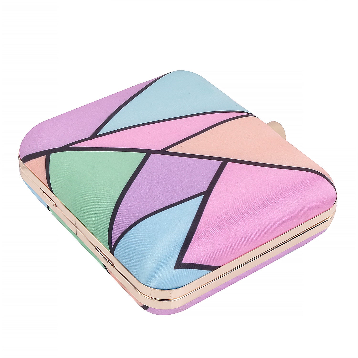 Printed Box Clutch For Casual Use