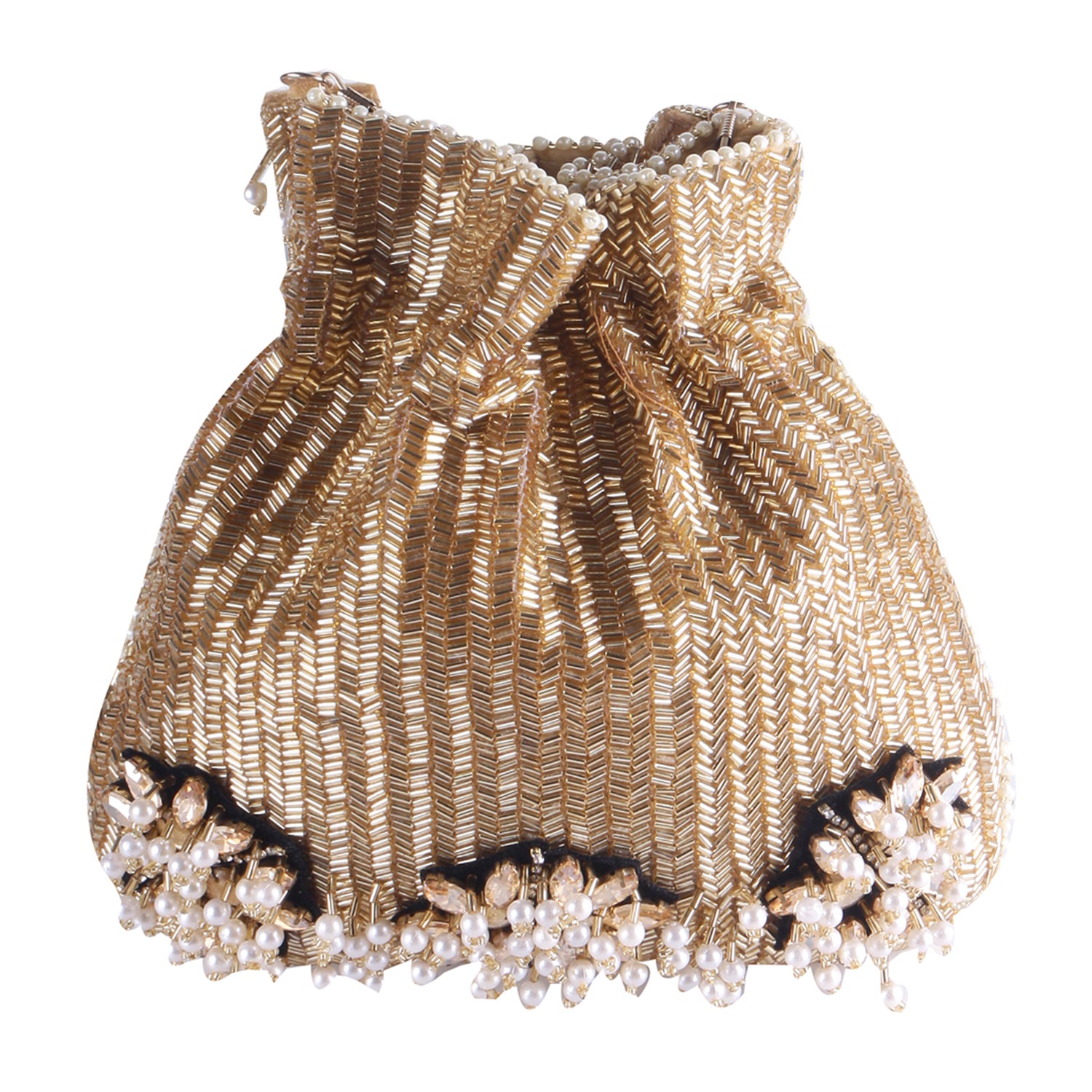 Golden Brouch Women Casual Potli