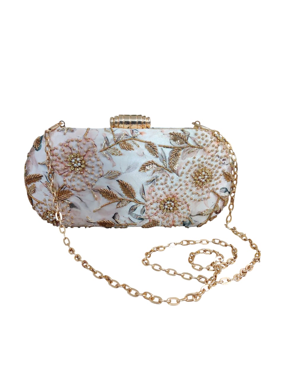 VRPS Printed Embroidered Clutch | Handcrafted Ethnic Bag | SWIS-3664 | Additional Angle