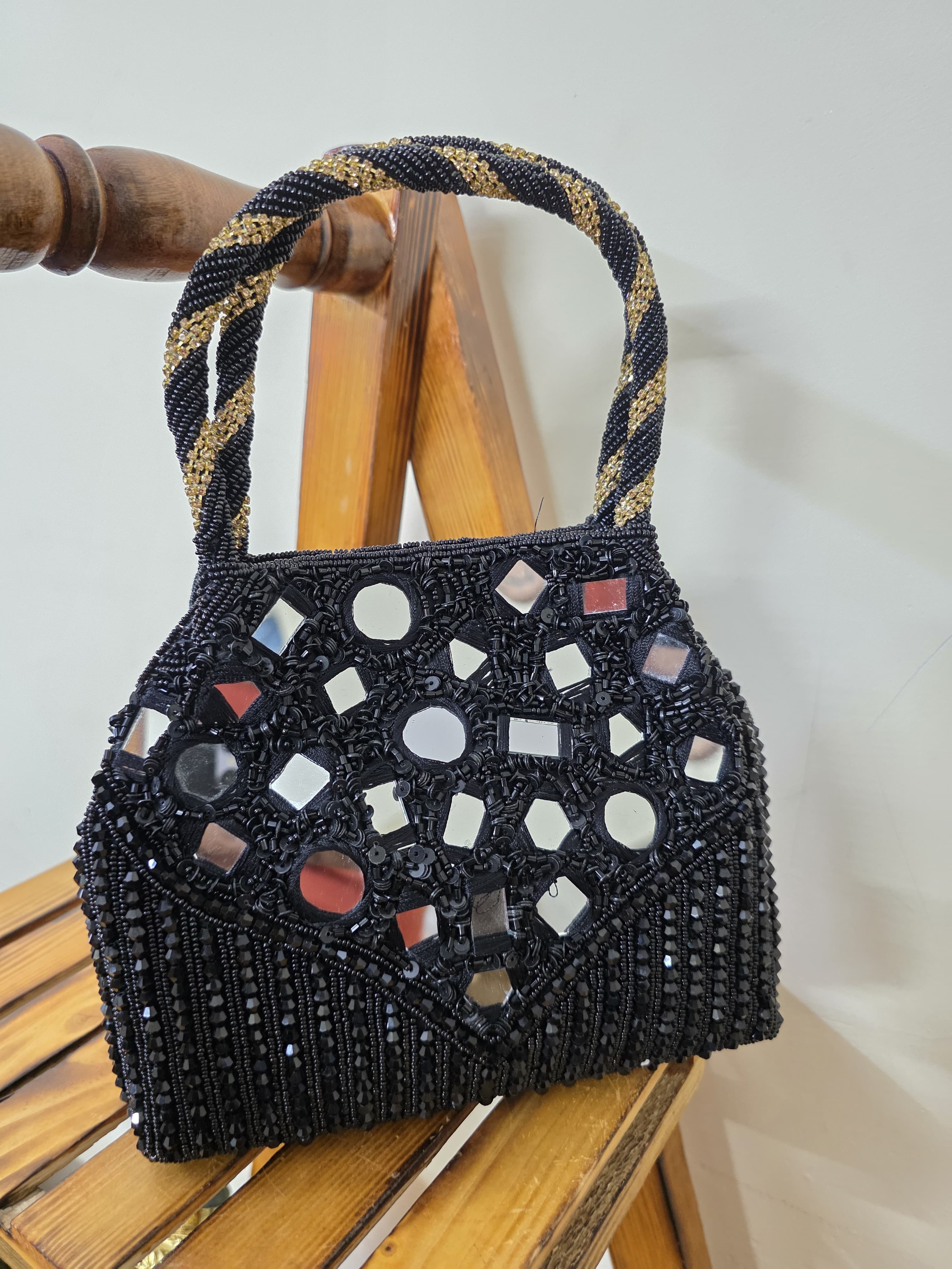 Mirror Embroidered Clutch