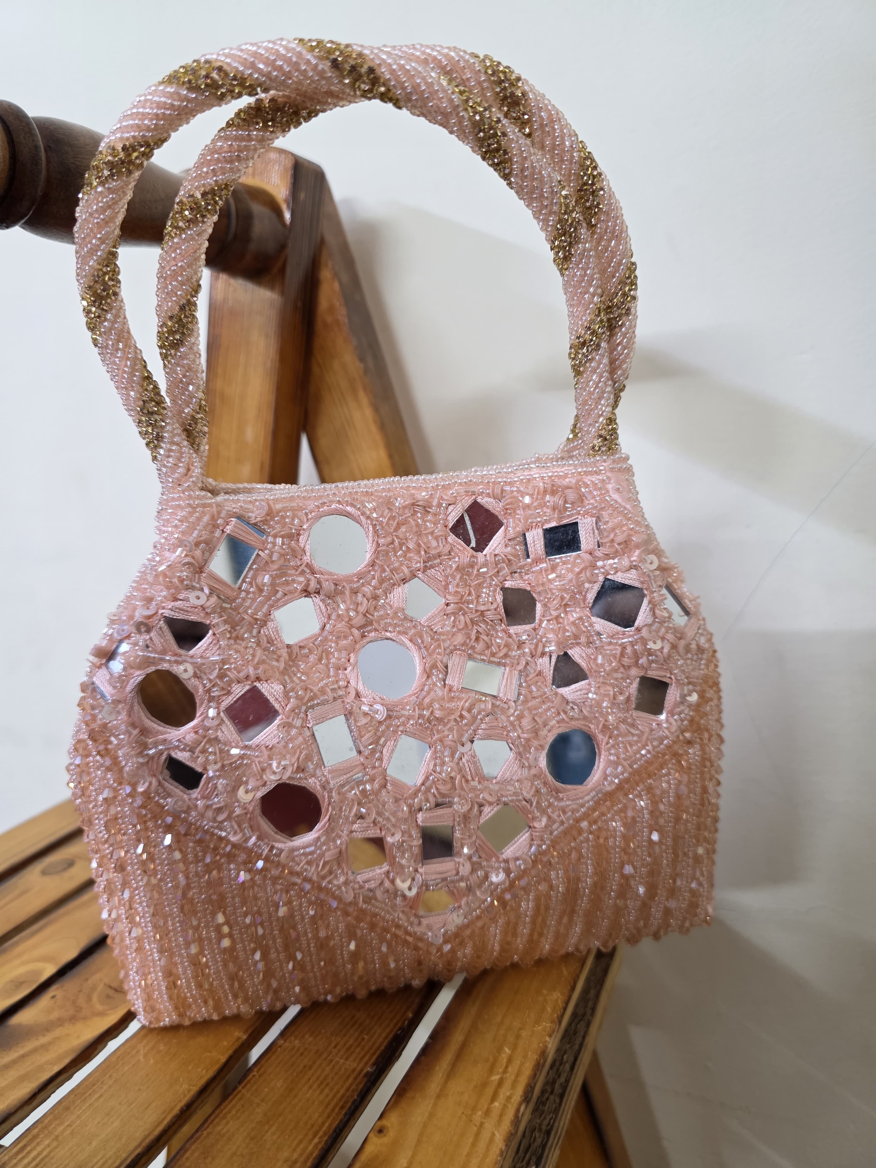 Mirror Embroidered Clutch