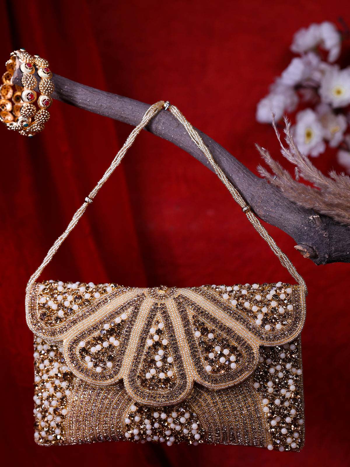 VRPS Flap Bag | Handcrafted Ethnic Bag | SWIS-4009 | Additional Angle