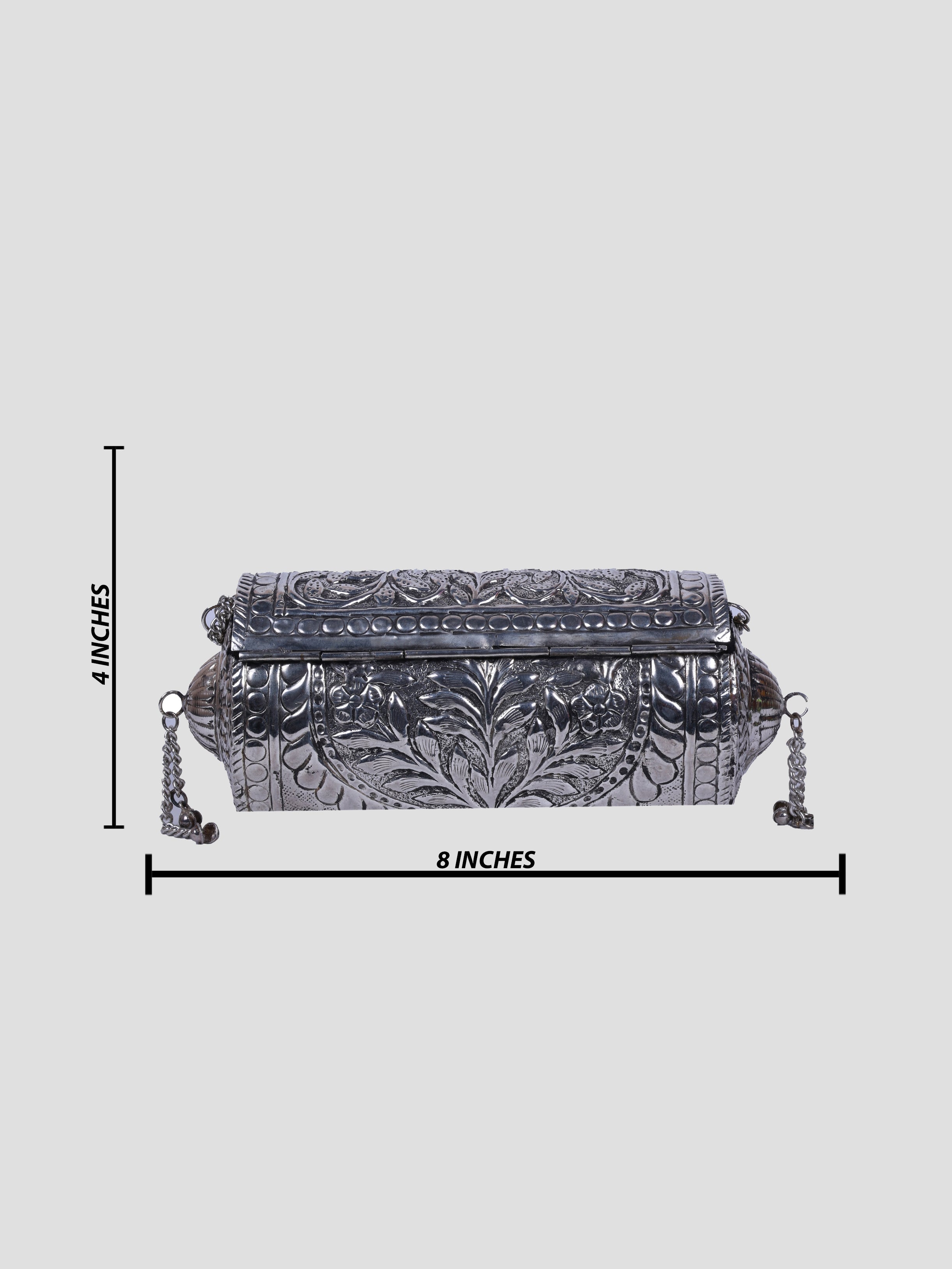 VRPS Brass Clutch | Handcrafted Ethnic Bag | SWIS-1359 | Additional Angle