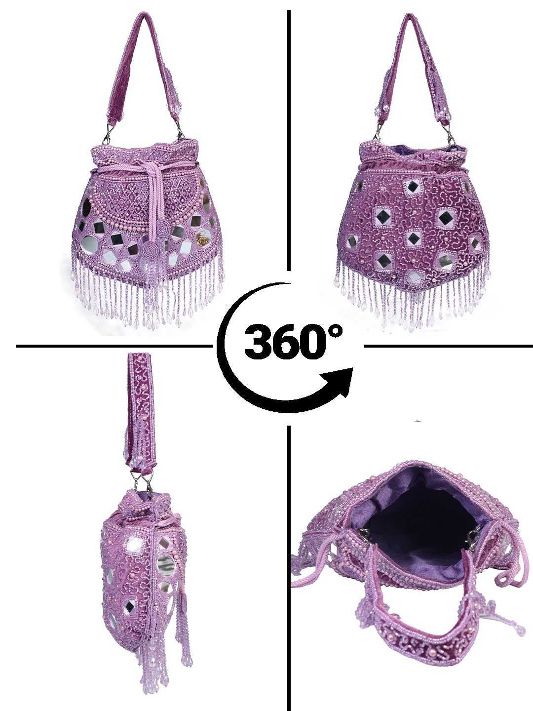 VRPS Potli Bag | Handcrafted Ethnic Bag | SWIS-2215 | Additional Angle