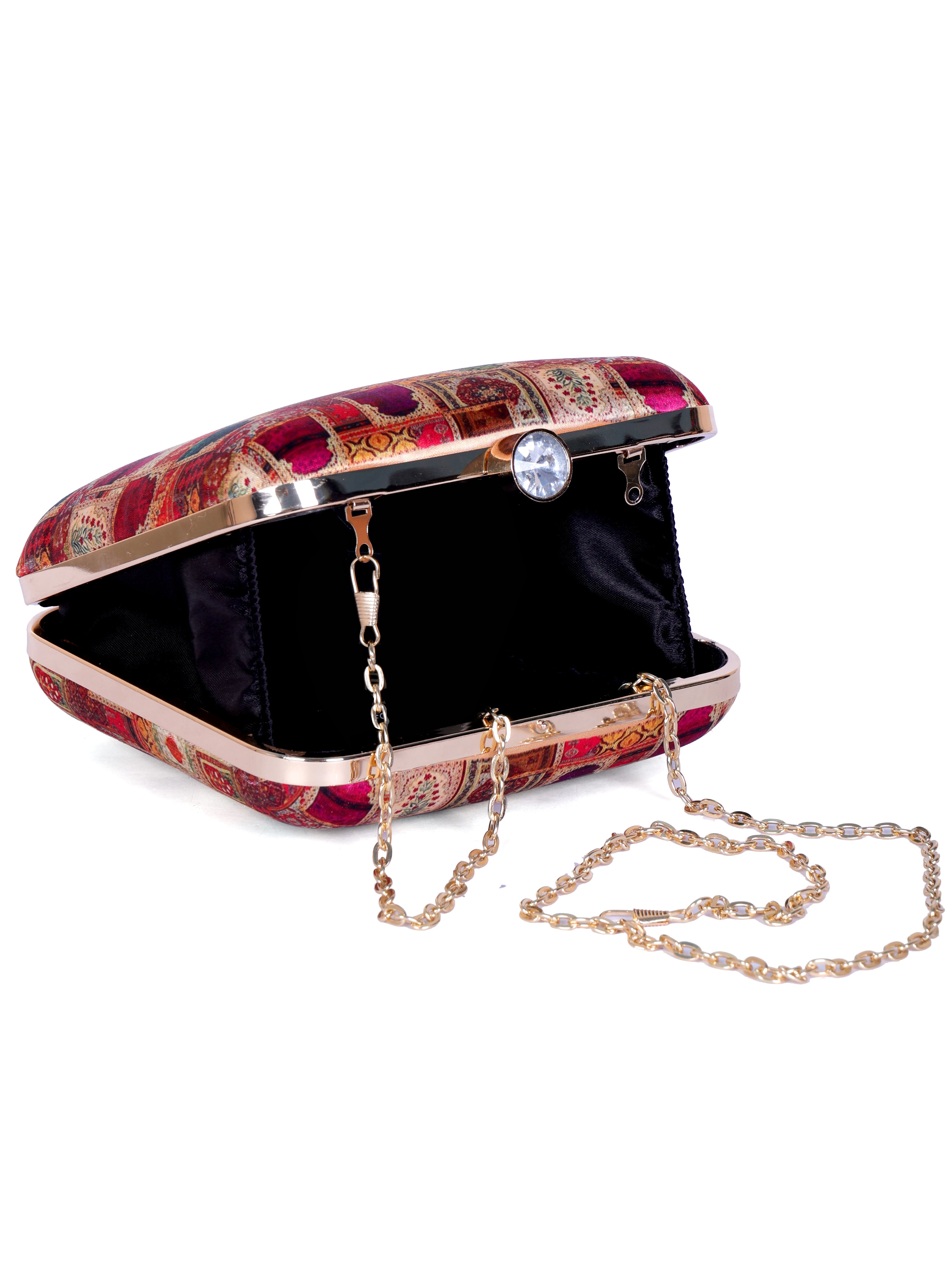 VRPS Printed Clutch | Handcrafted Ethnic Bag | SWIS-1317 | Additional Angle