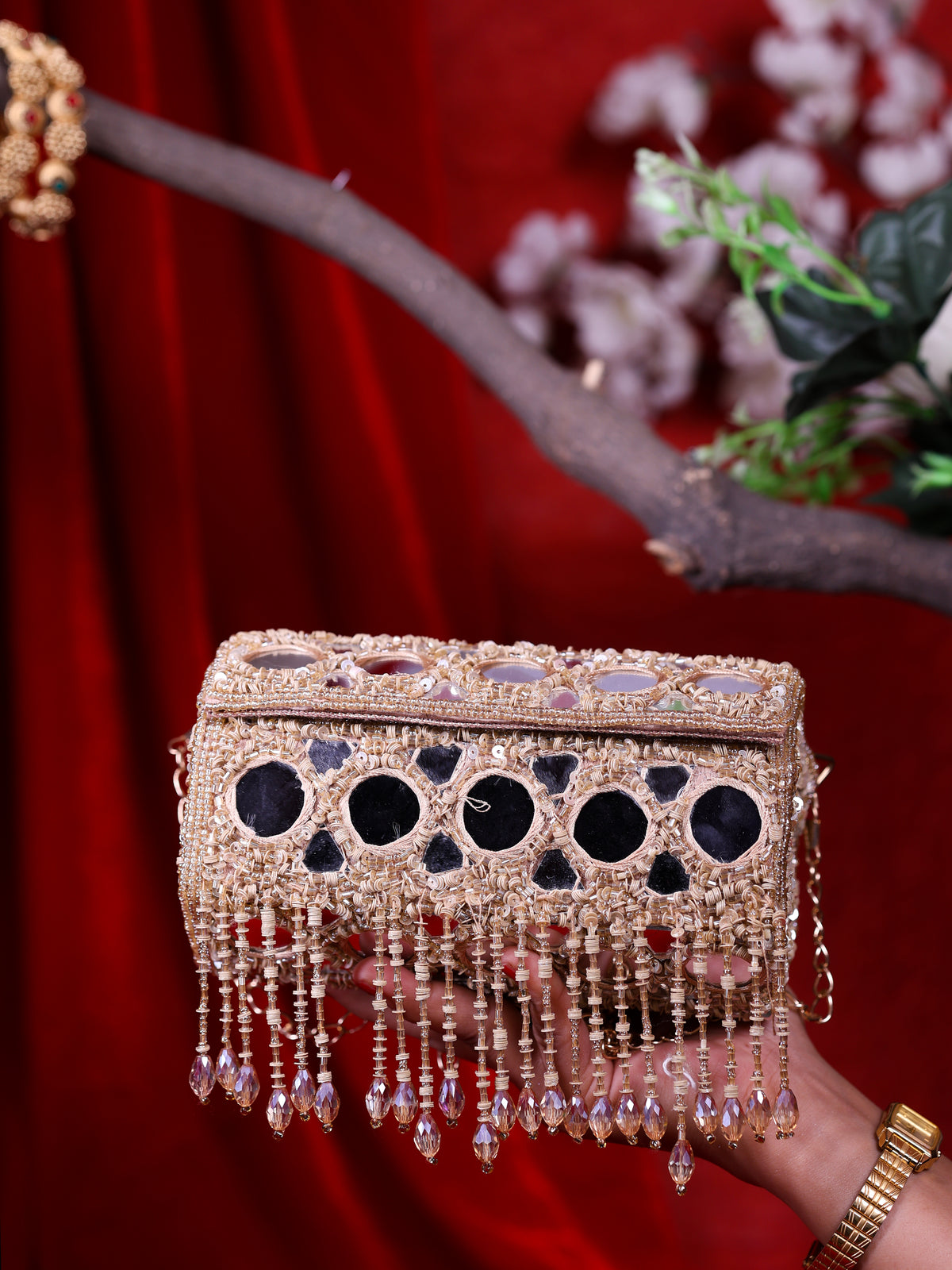VRPS Flap Bag | Handcrafted Ethnic Bag | SWIS-2197 | Additional Angle