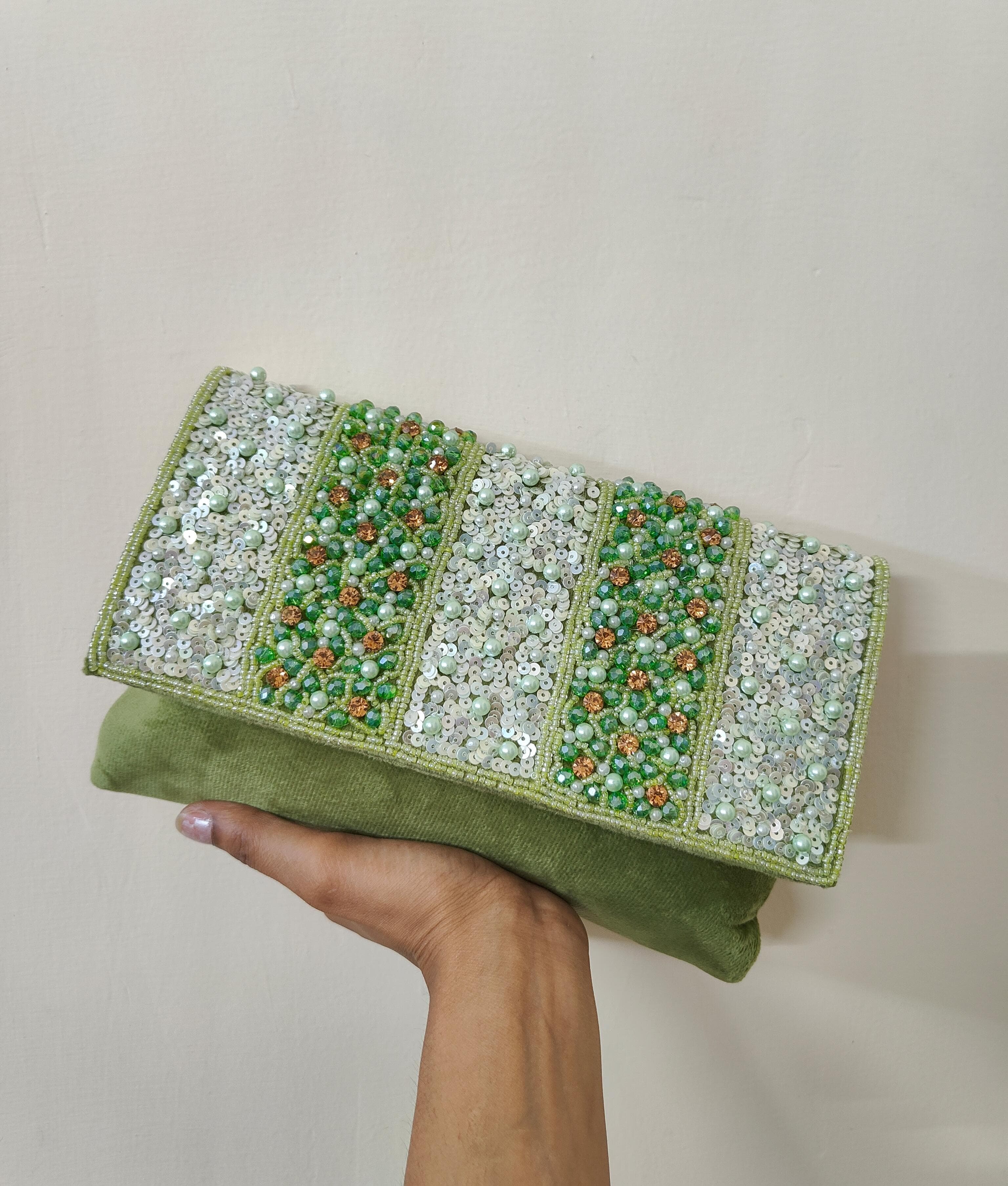 Embroidered Flap Bag