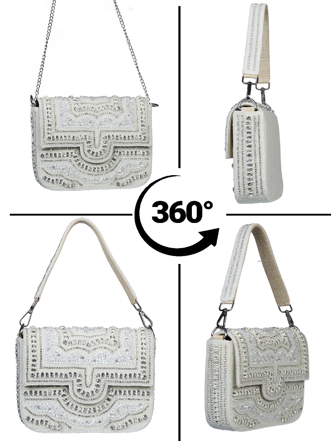 VRPS Flap Bag | Handcrafted Ethnic Bag | SWIS-2358 | Additional Angle