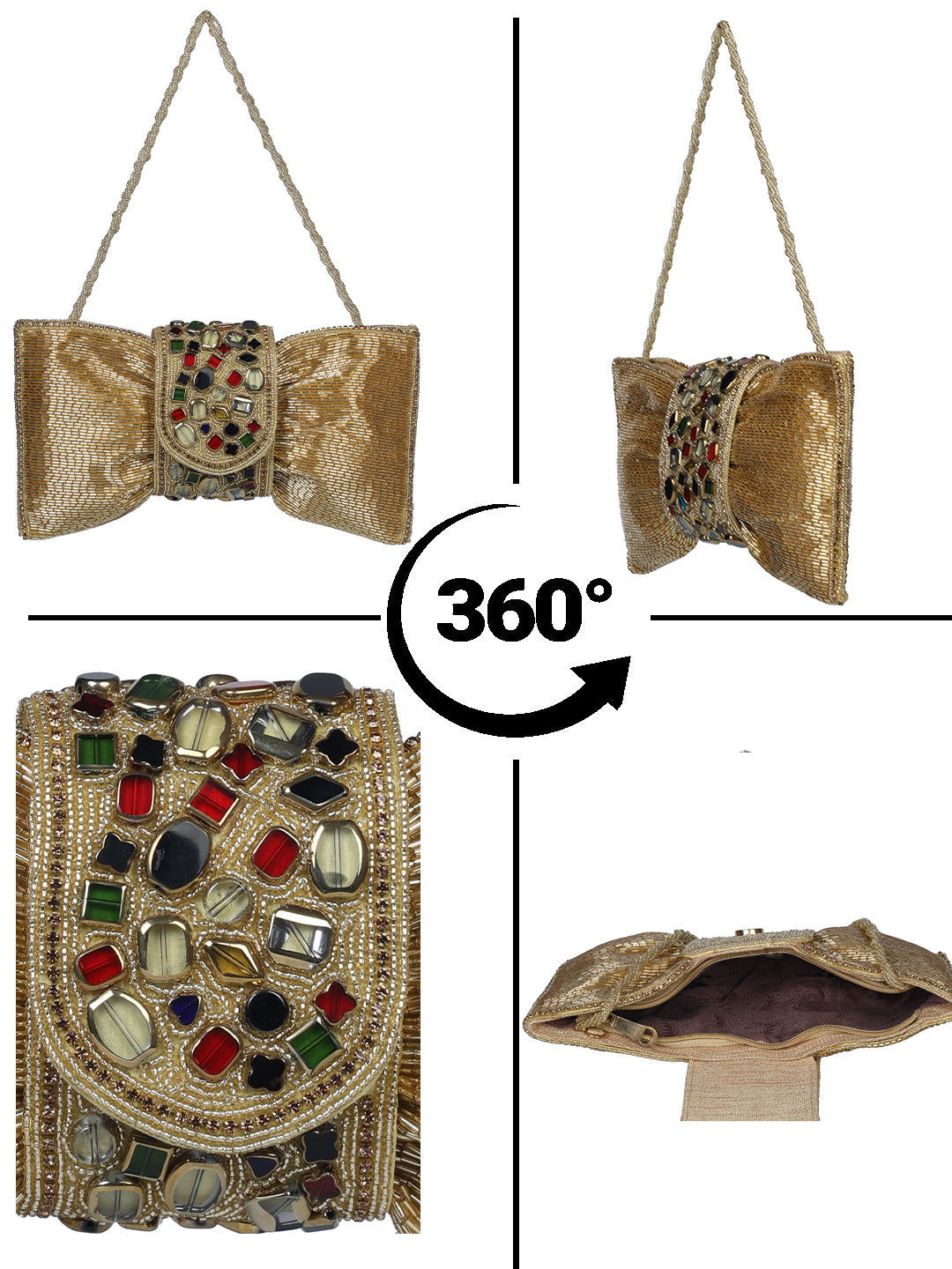 VRPS Flap Bag | Handcrafted Ethnic Bag | SWIS-2367 | Additional Angle