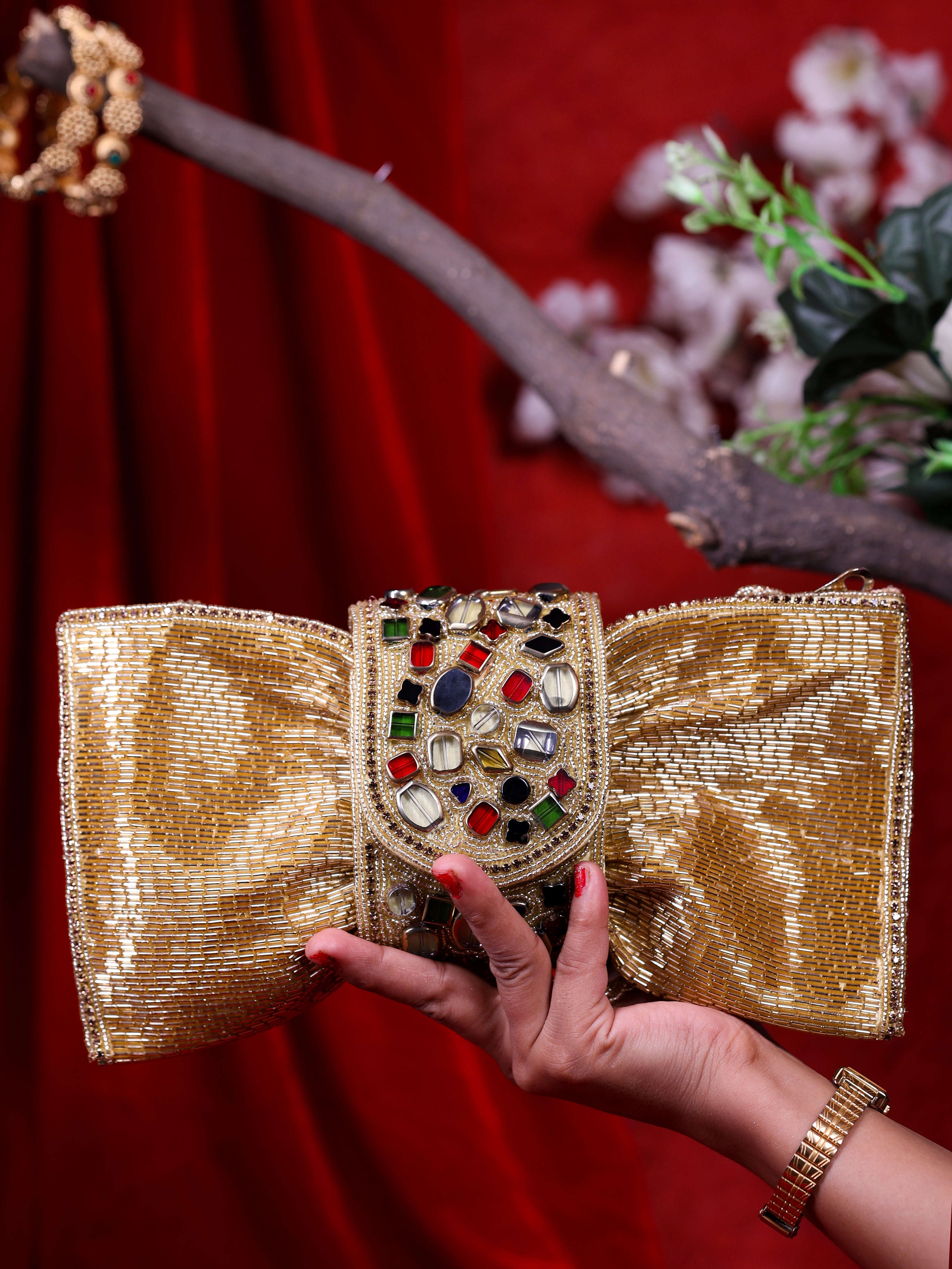 VRPS Flap Bag | Handcrafted Ethnic Bag | SWIS-2367 | Additional Angle