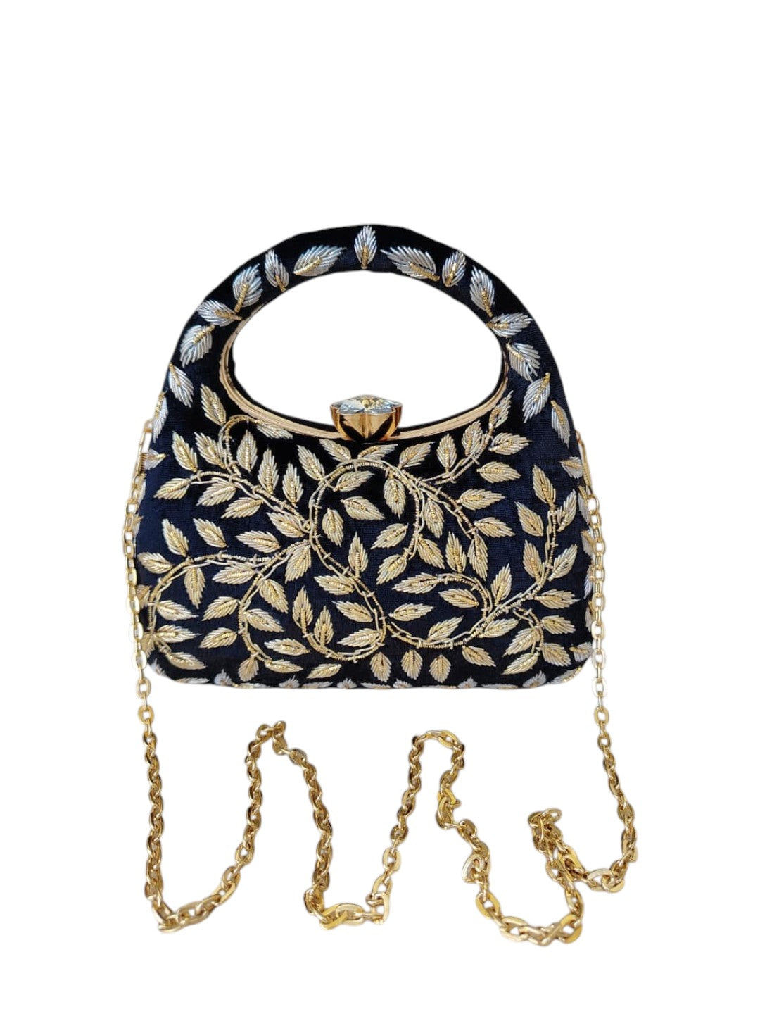VRPS Embroidered Clutch | Handcrafted Ethnic Bag | SWIS-4430 | Additional Angle