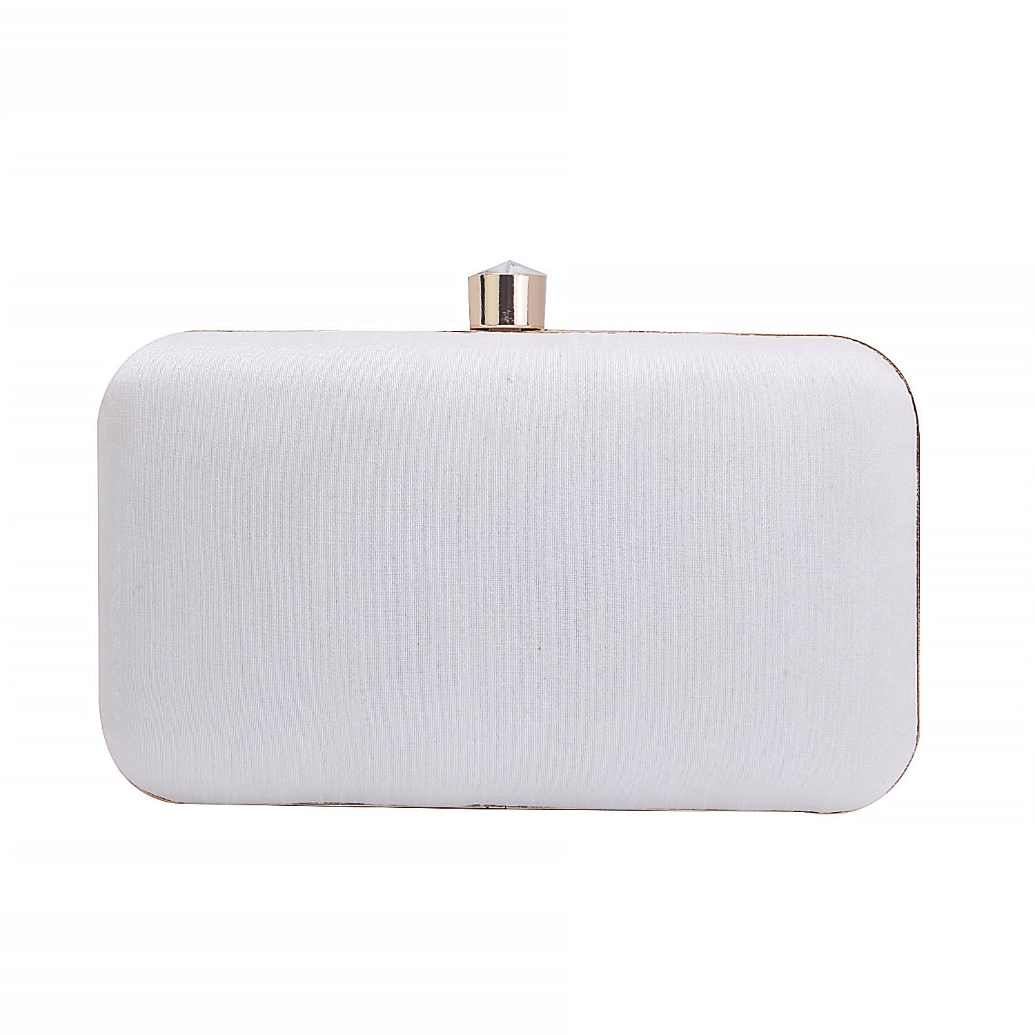 Embroidered Box Clutch For Casual Use