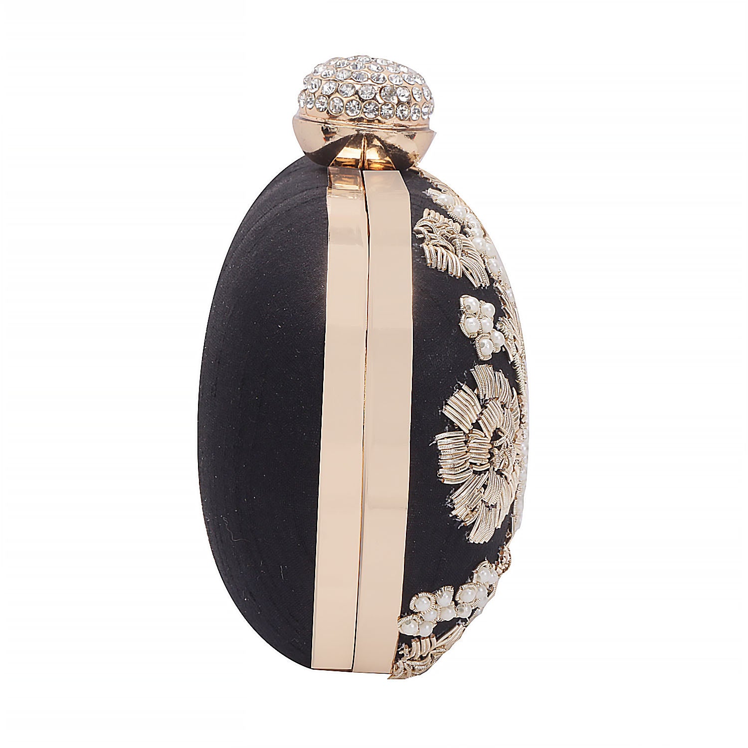 Embroidered Box Clutch For Casual Use