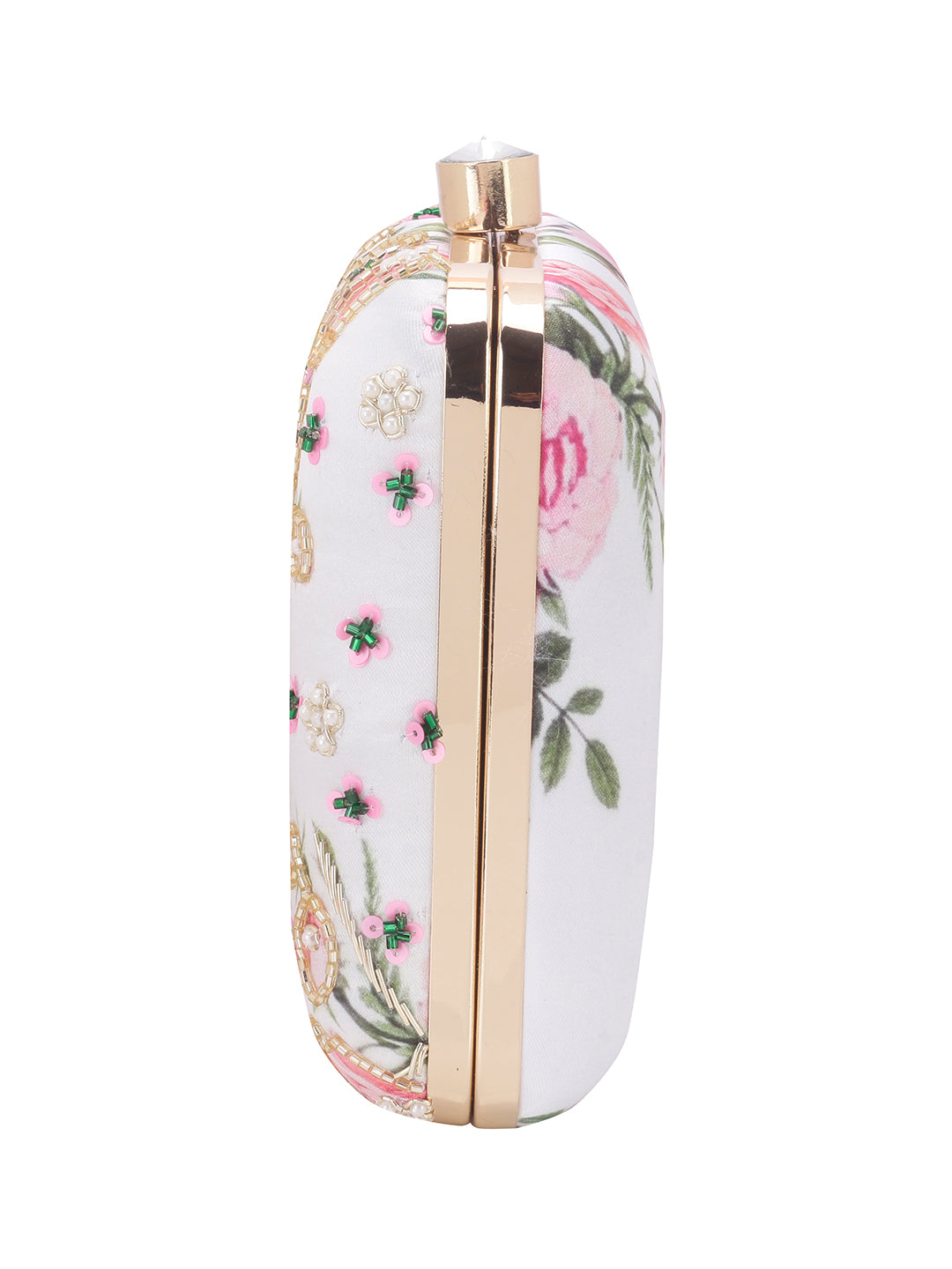 VRPS Printed Embroidered Clutch | Handcrafted Ethnic Bag | SWIS-867 | Additional Angle
