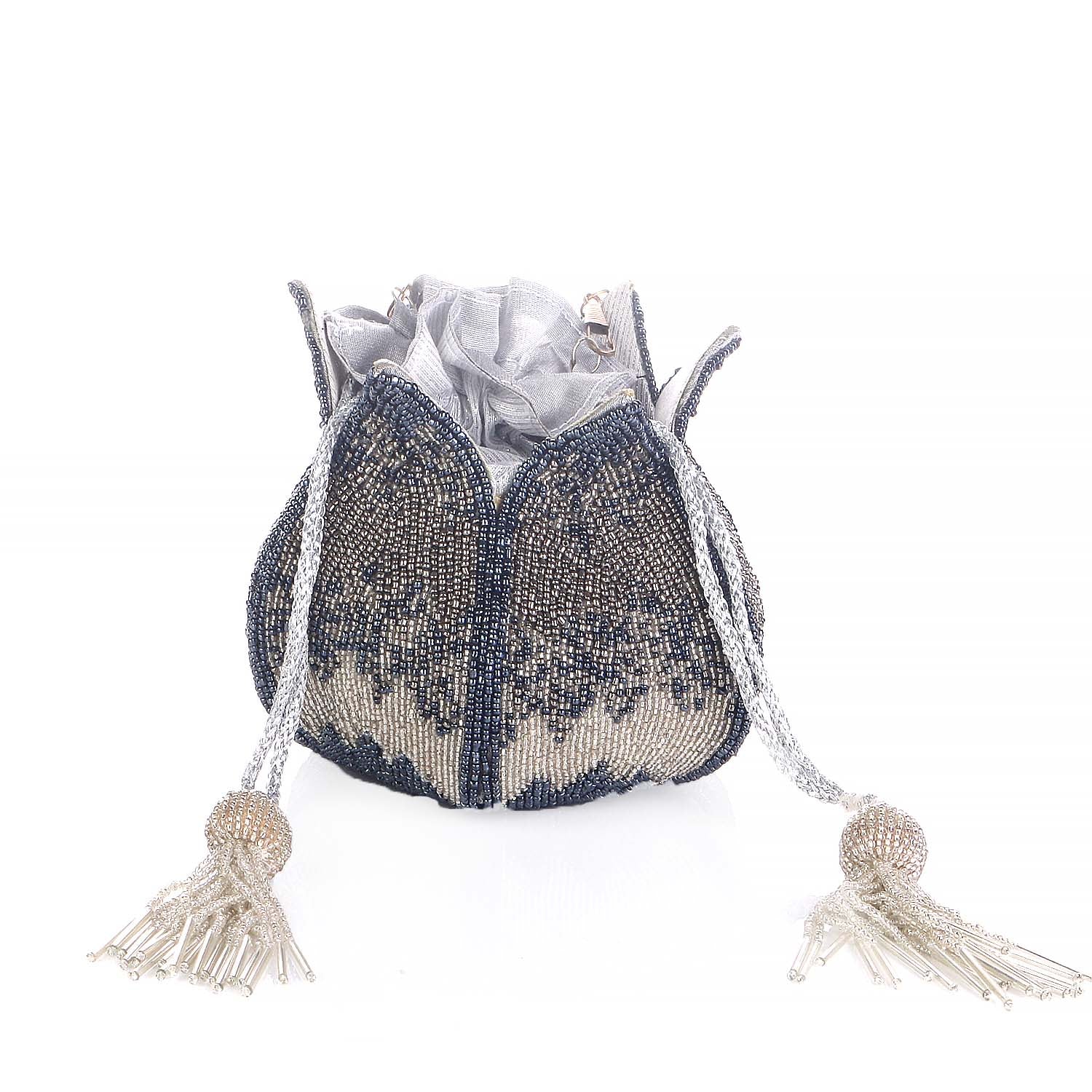Elegant Flower Design Embellishment Potli