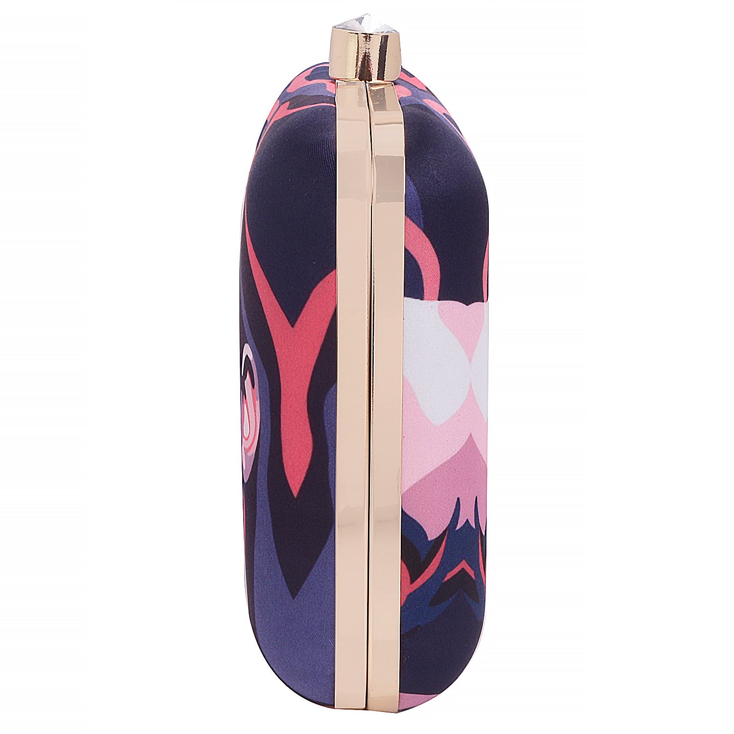 3D Design Hide Face Printed Box Clutch