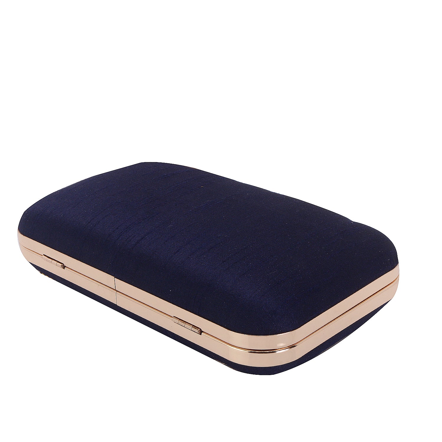 stylish blue embroidered clutch