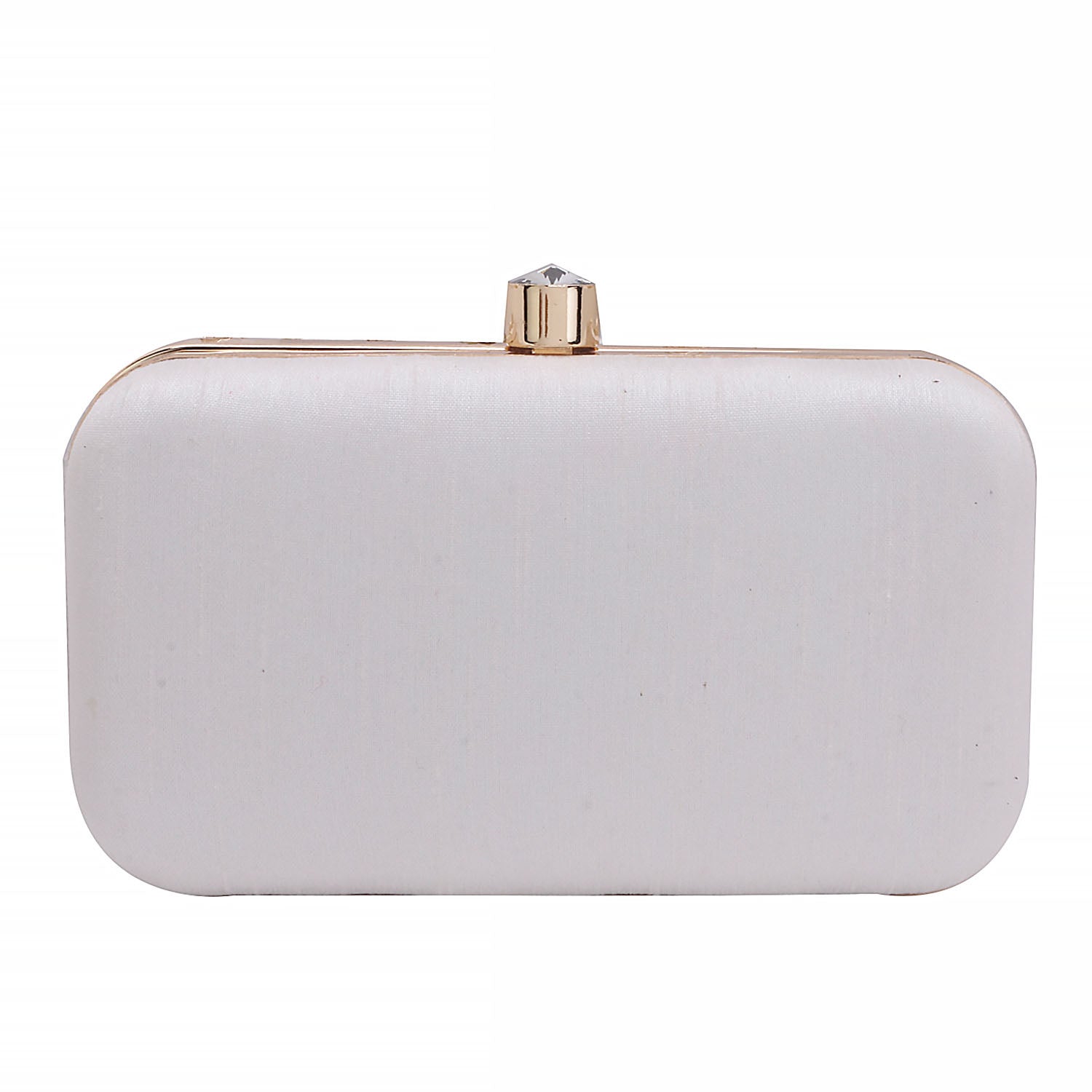 leaf design embroidery clutch