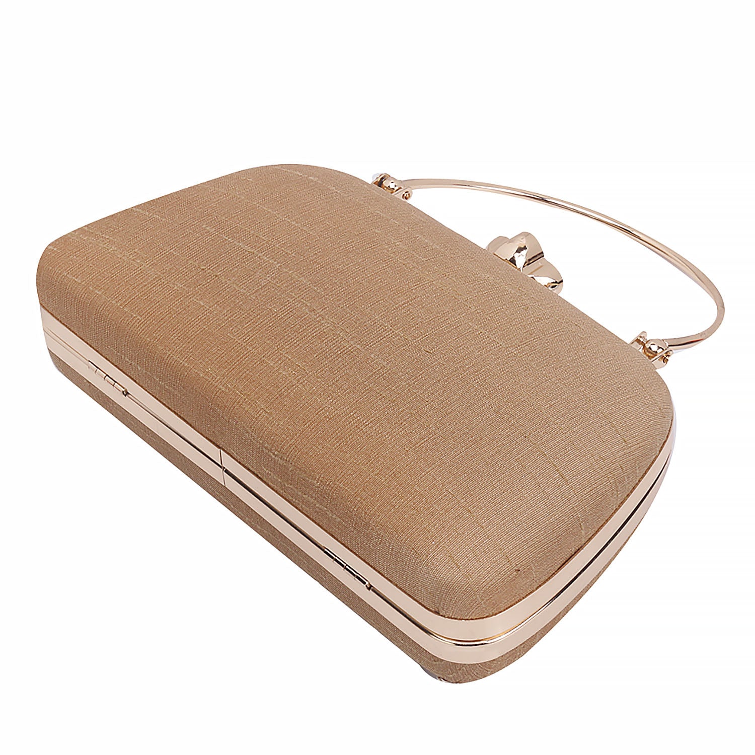 Embroidered Box Clutch For Casual Use