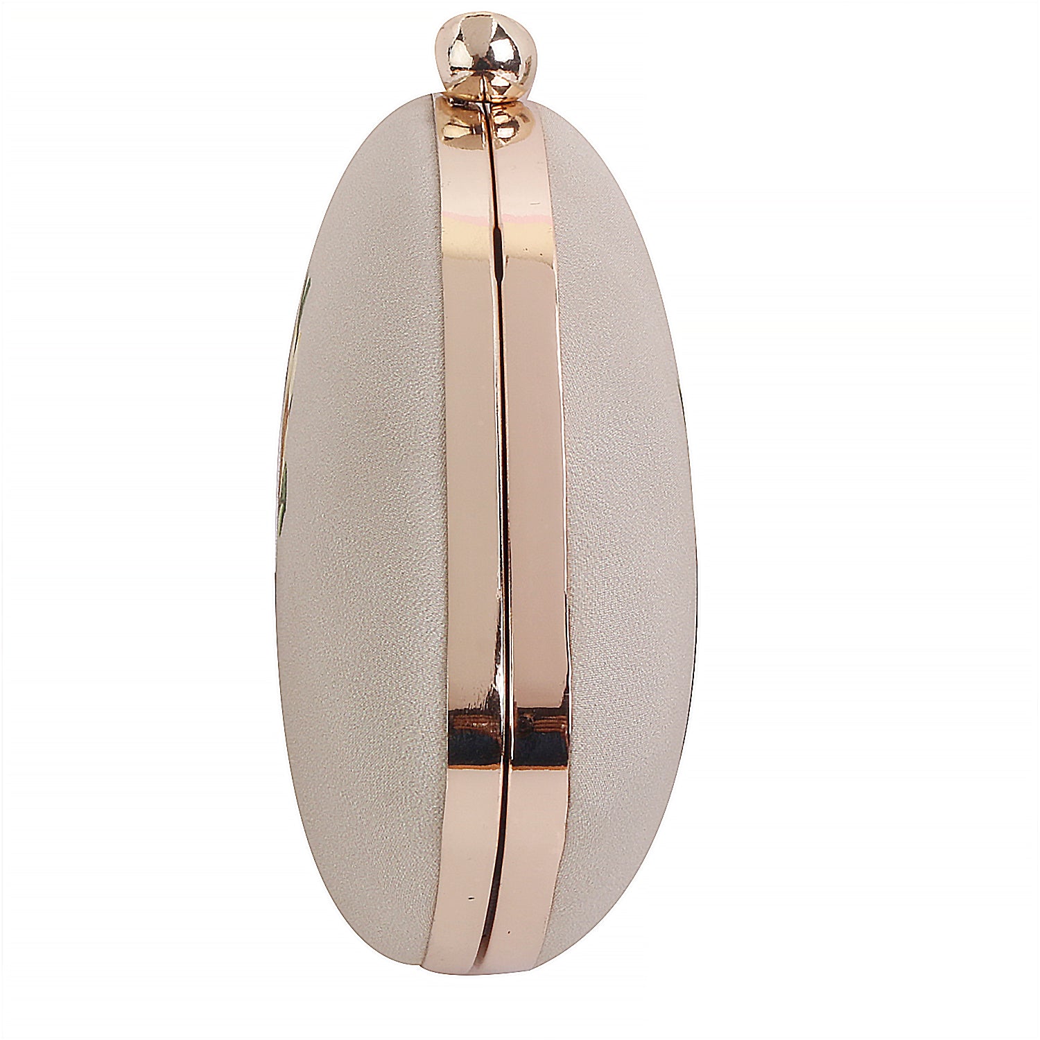 Printed Floral Touch Boat Shape Clutch