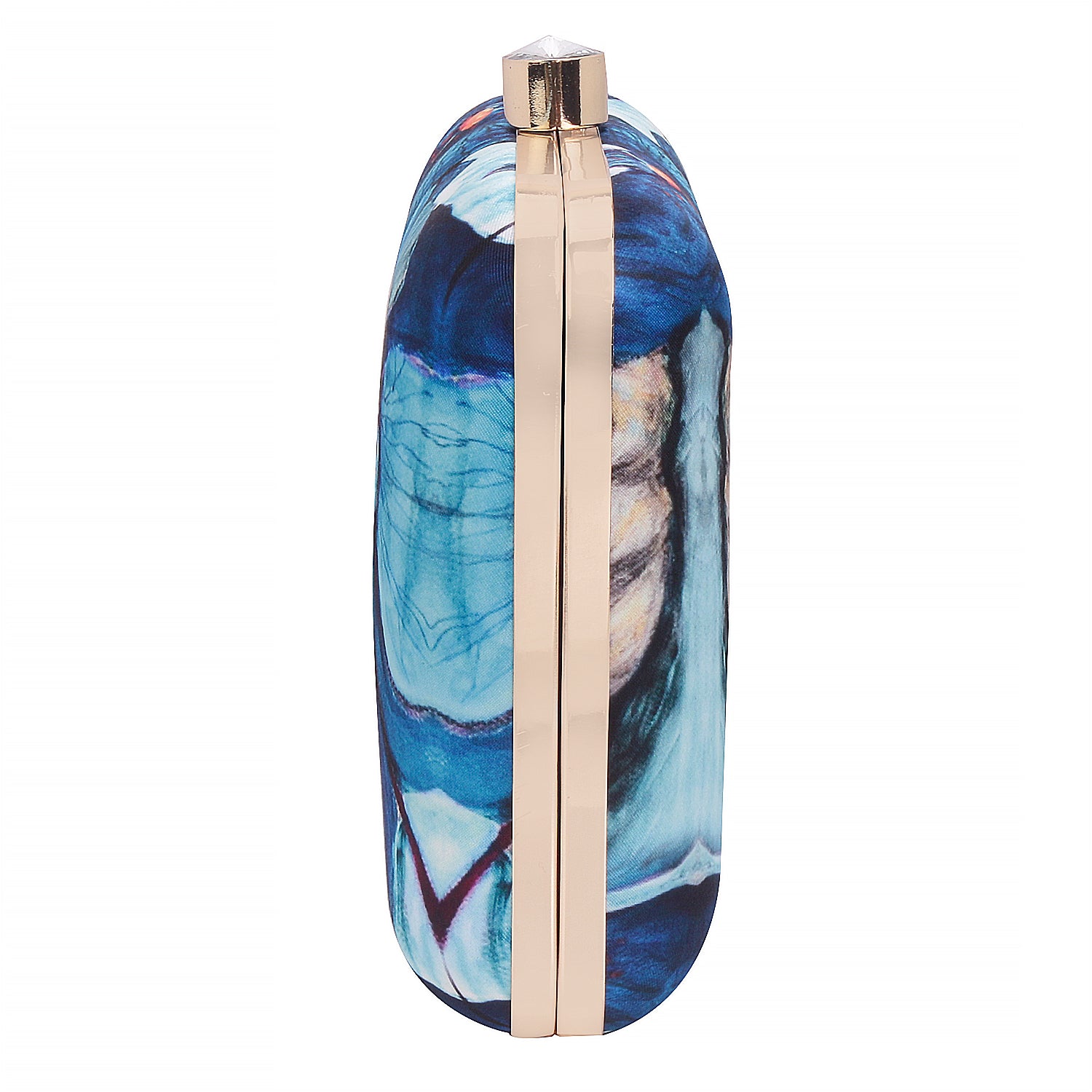 Swisni girlish blue printed clutch
