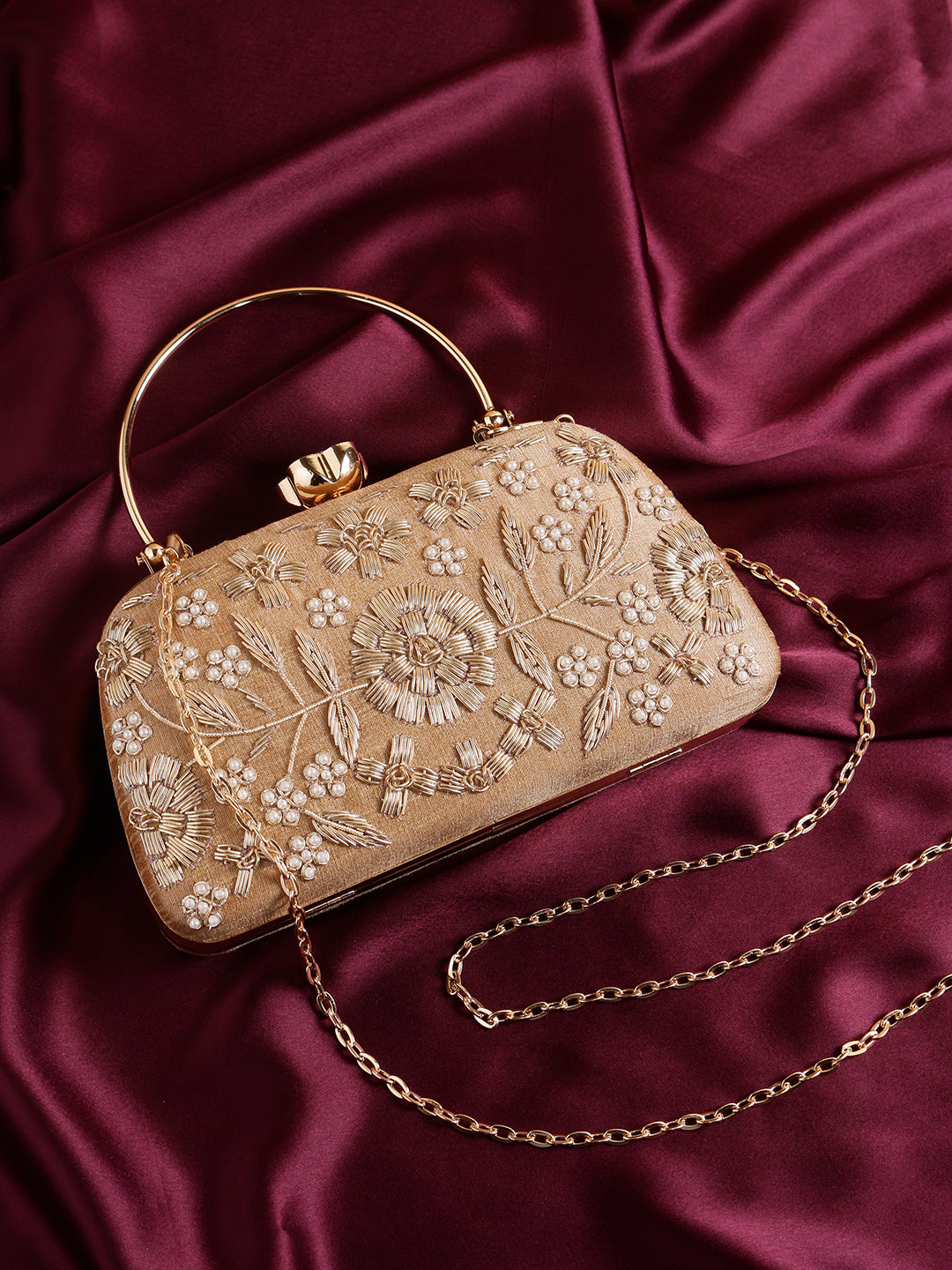 VRPS Embroidered Clutch | Handcrafted Ethnic Bag | SWIS-570