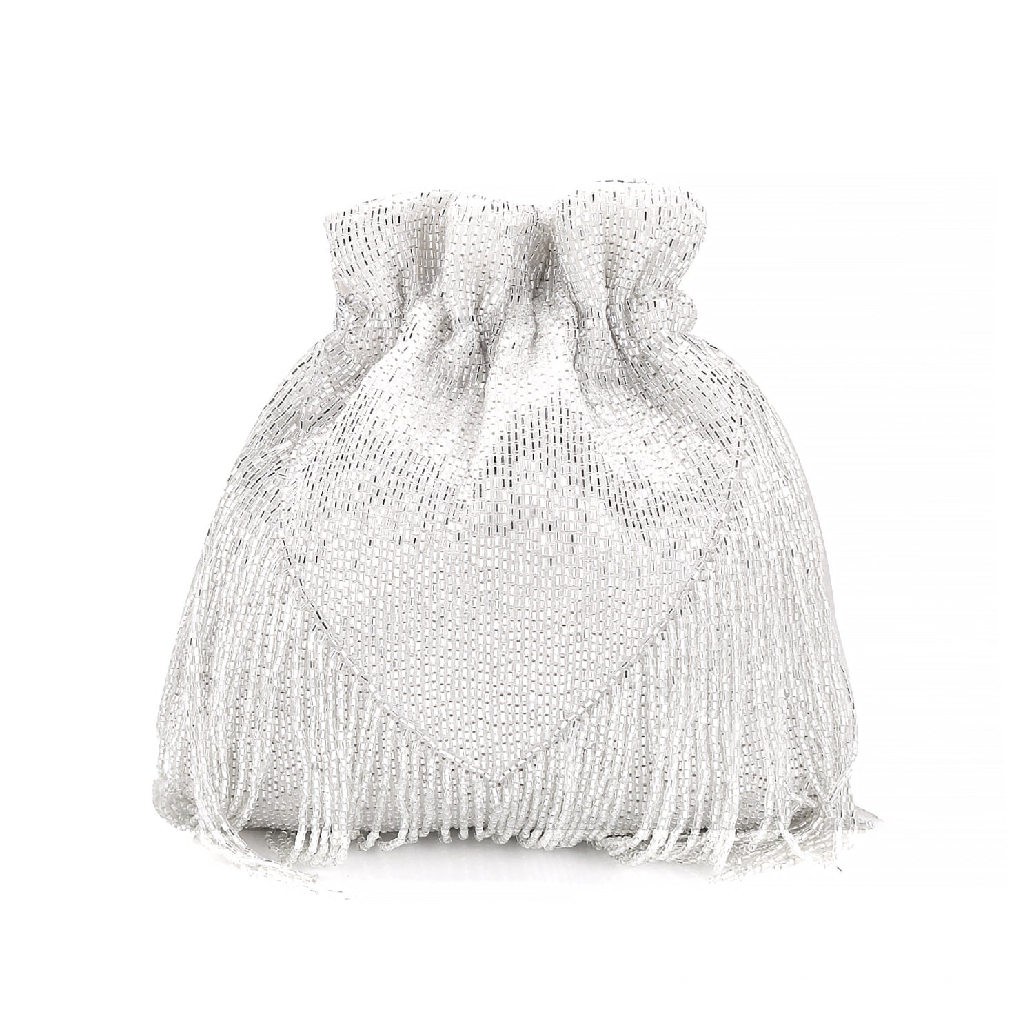 silver tassel potli