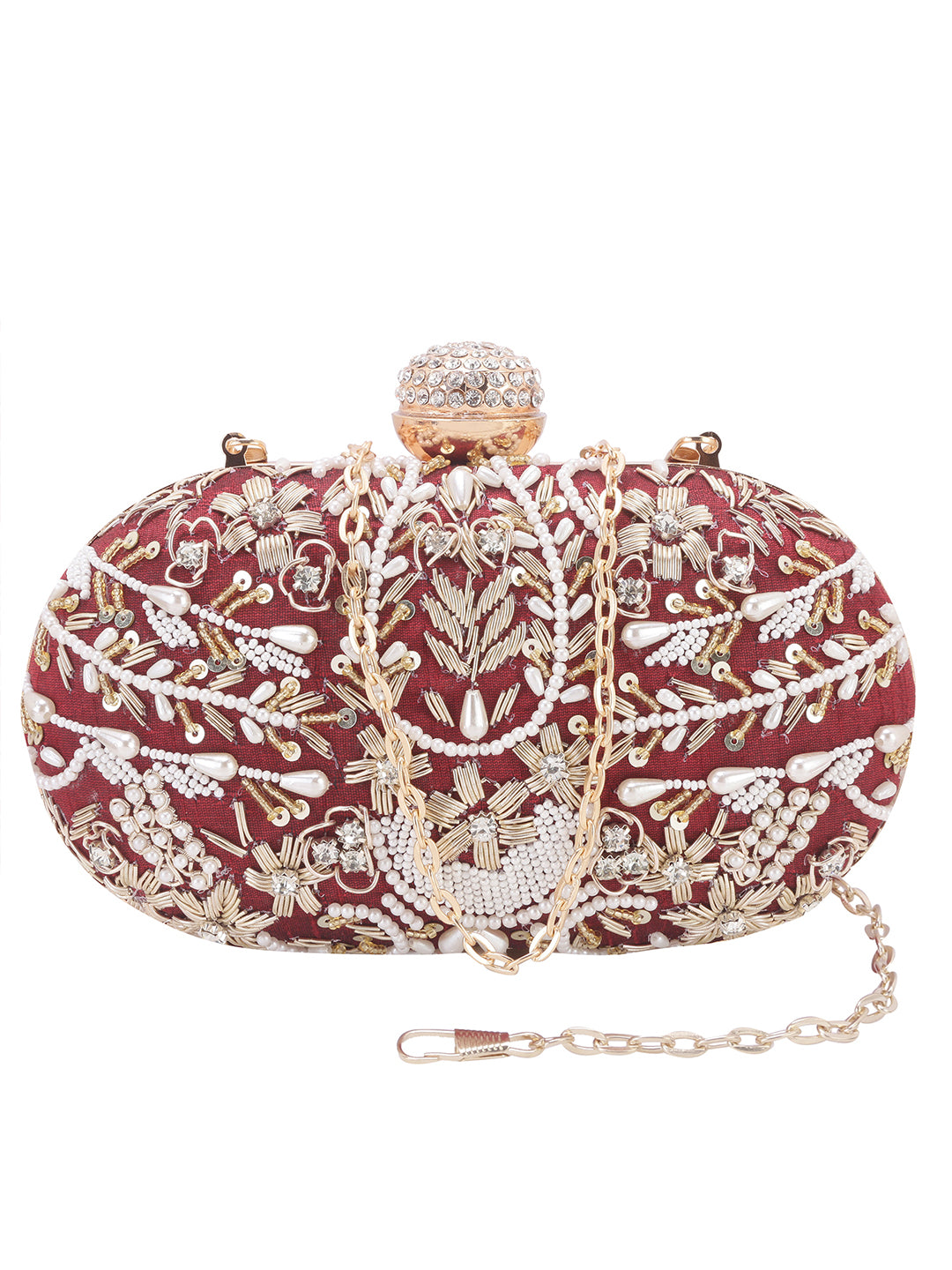 VRPS Embroidered Clutch | Handcrafted VRPS Embroidered Clutch | SWIS-115