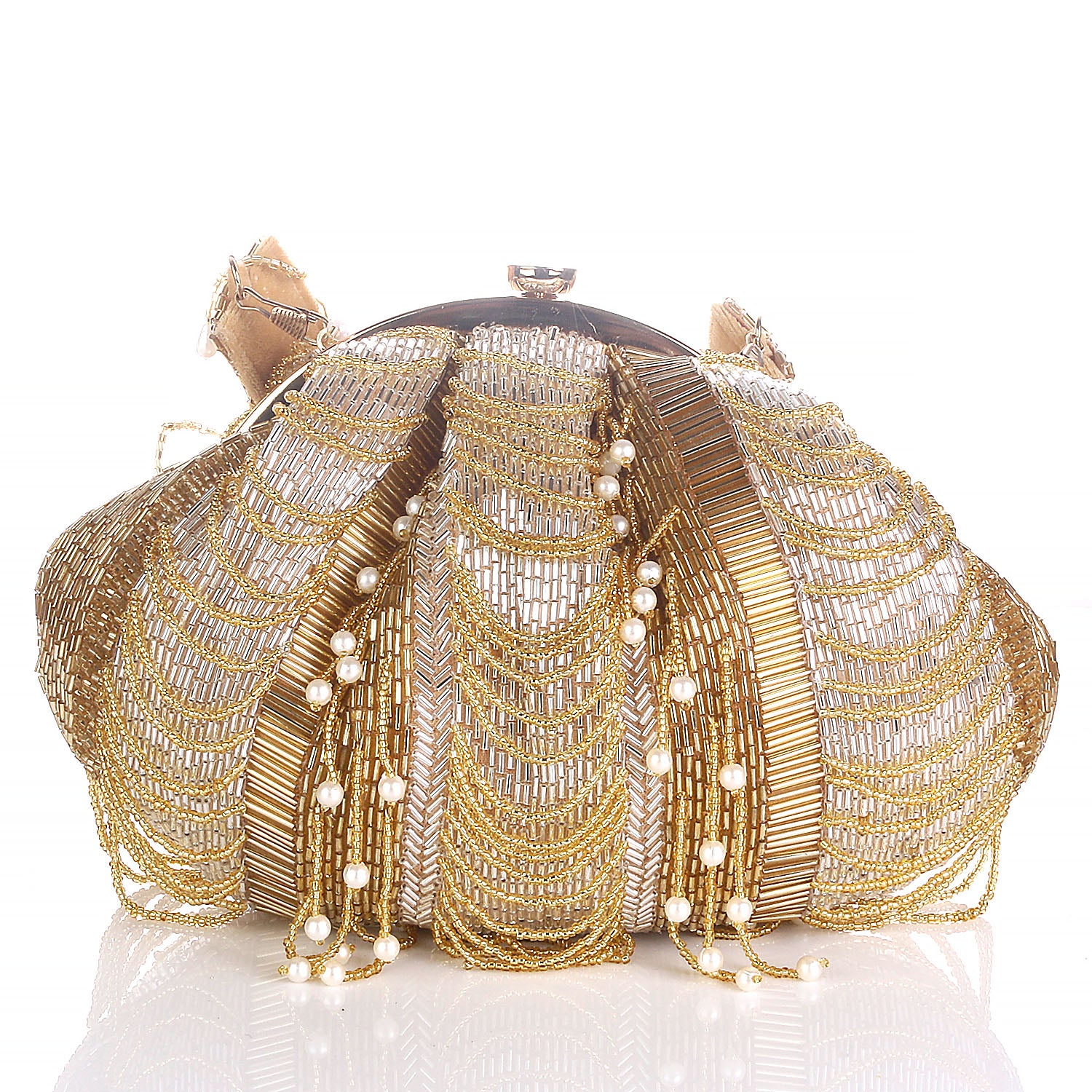 Elegant Design Embellishment Batua Bag