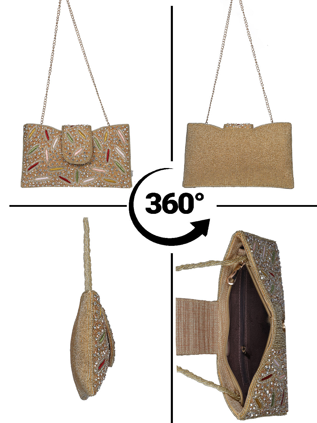 VRPS Flap Bag | Handcrafted Ethnic Bag | SWIS-2138 | Additional Angle